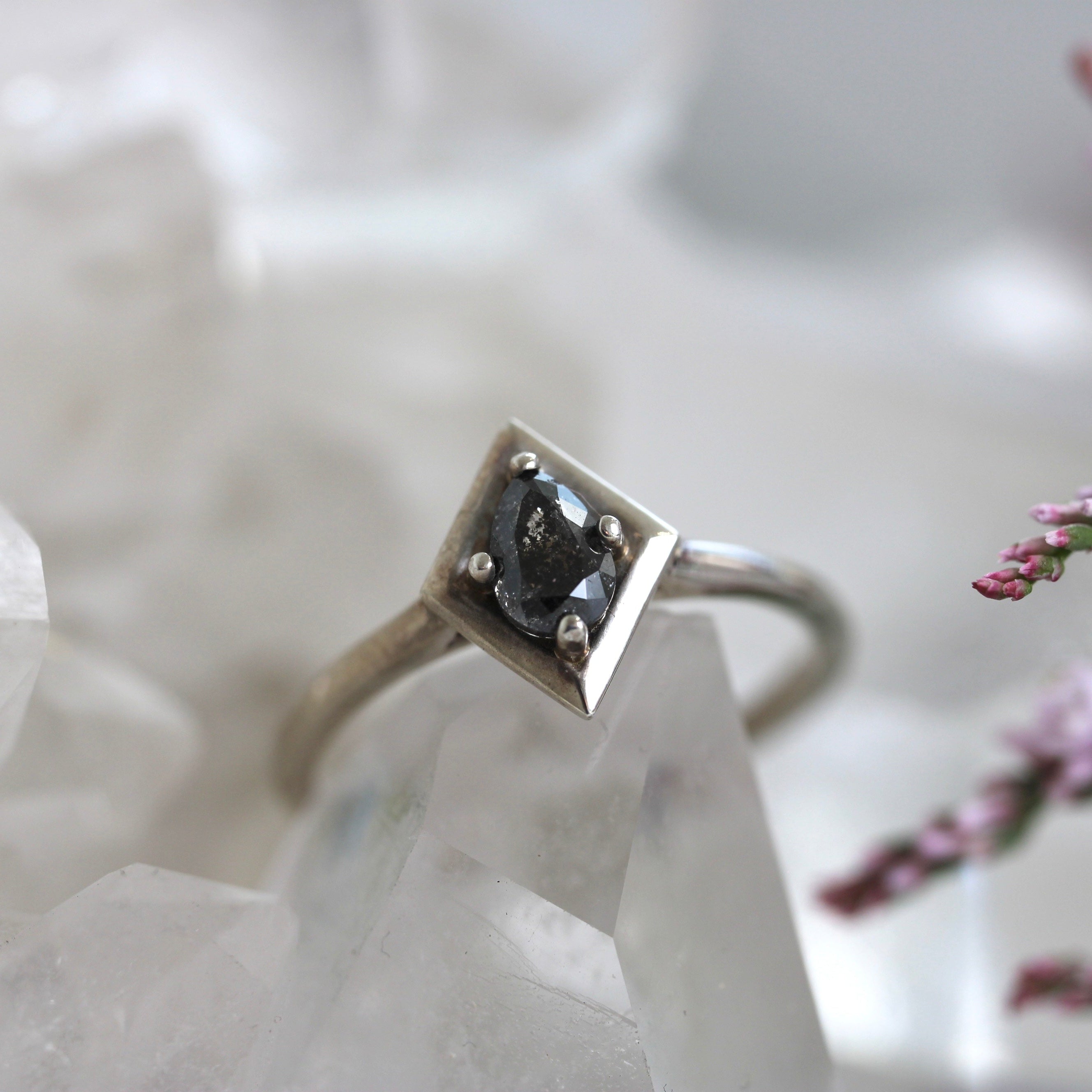 Silver Salt + Pepper Rings - Ready to Ship