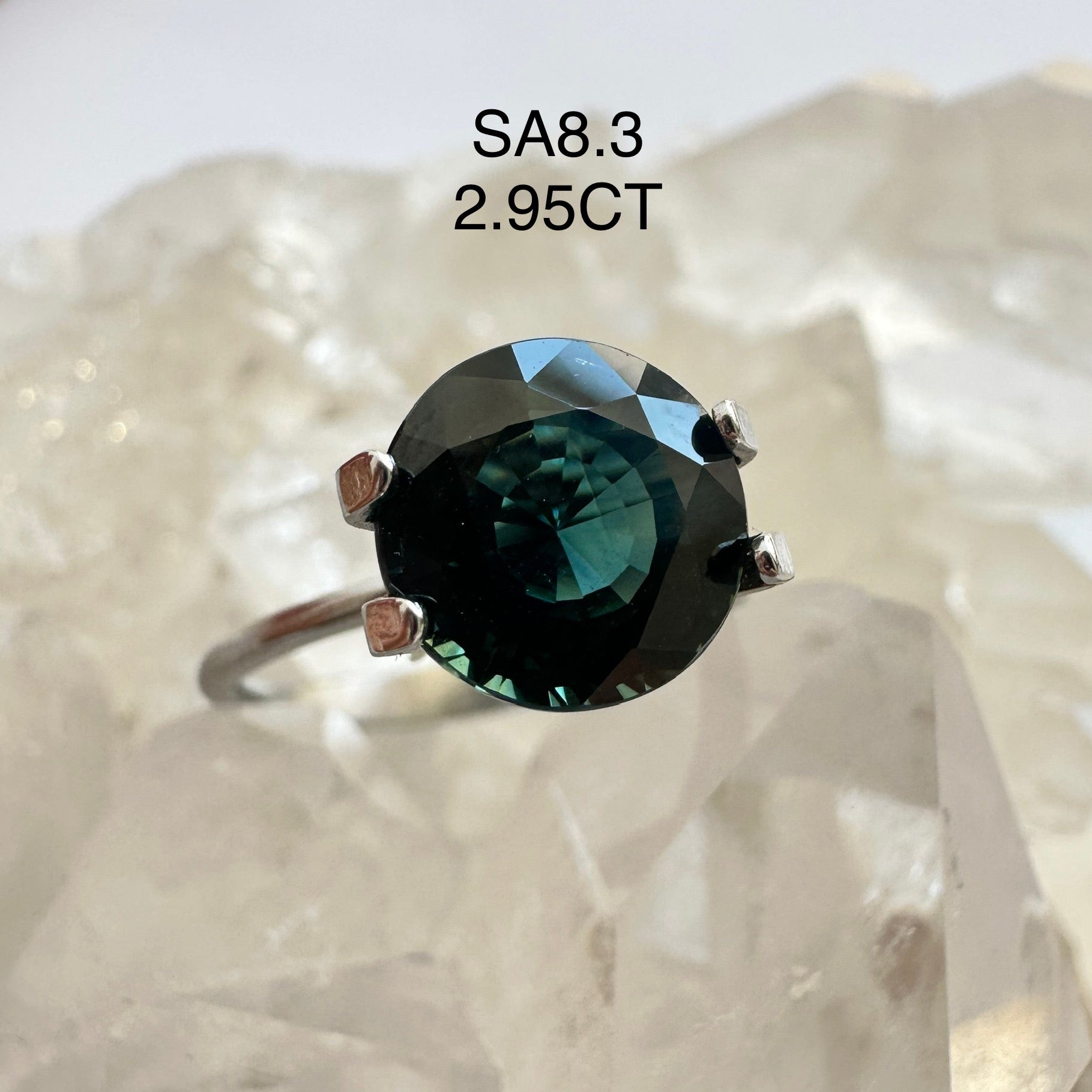 2CT Round Australian  Partii Sapphire