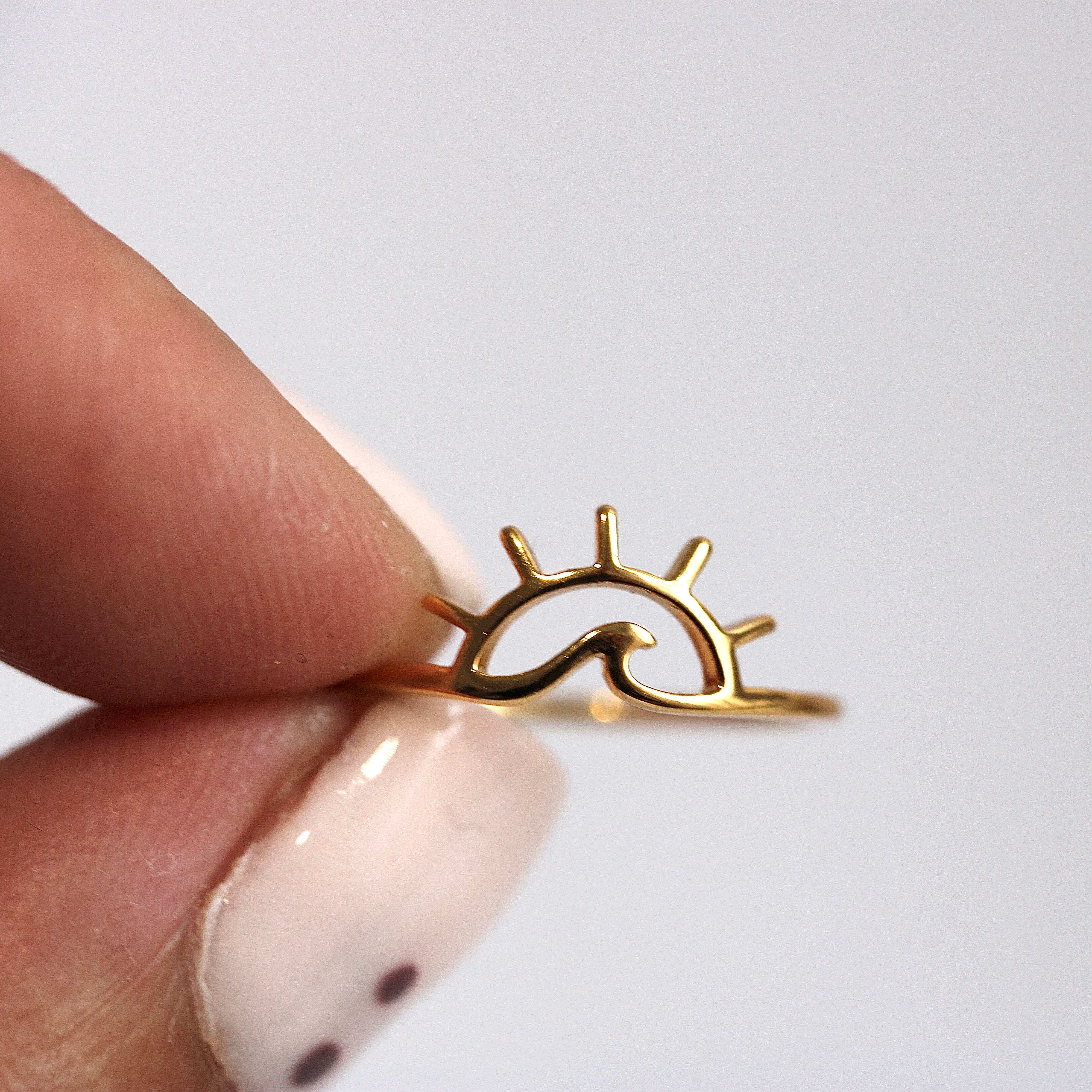 $ALE - Rise + Shine Ring - Gold Plated - Size 6 + 8