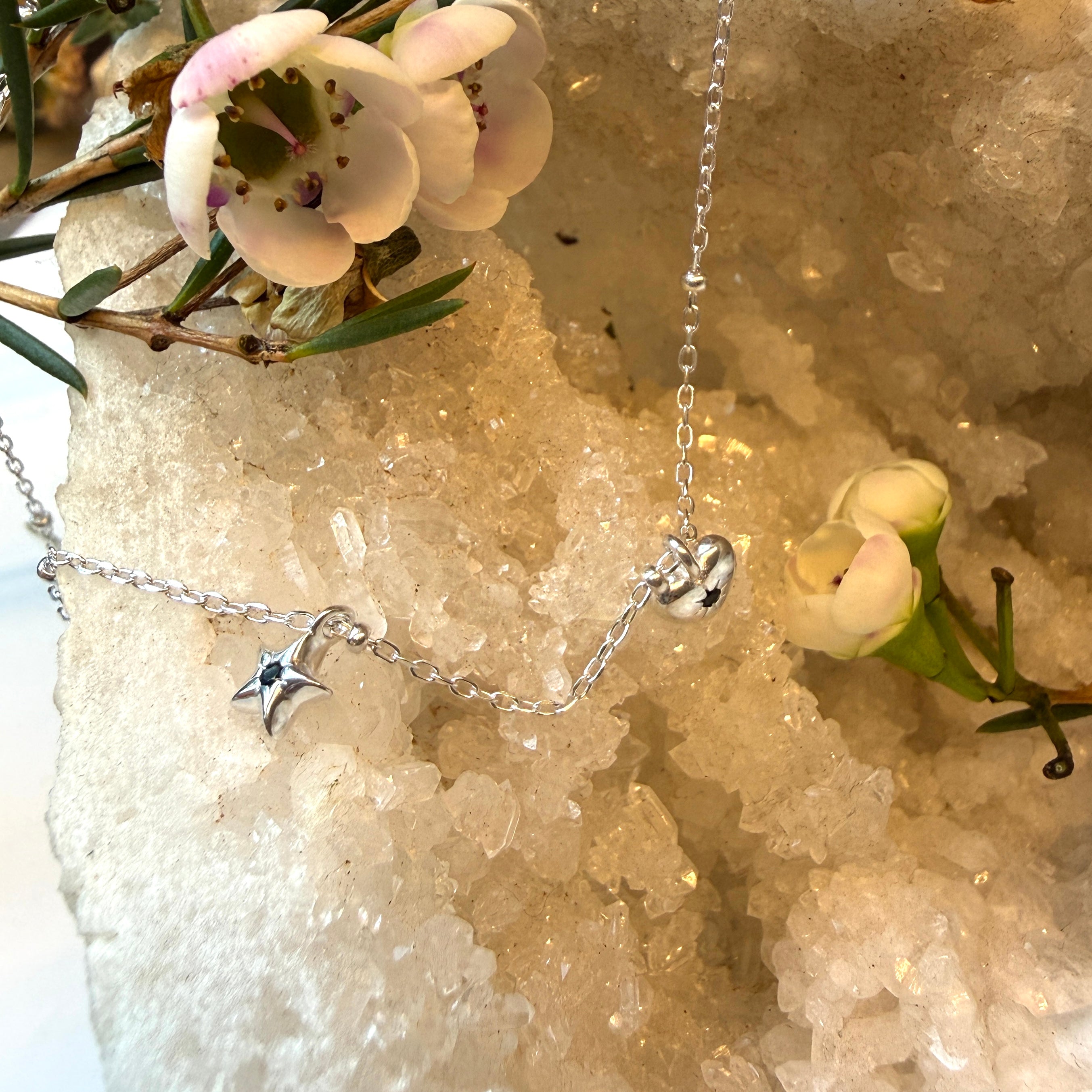 JULY SALE -Star + Heart Necklace