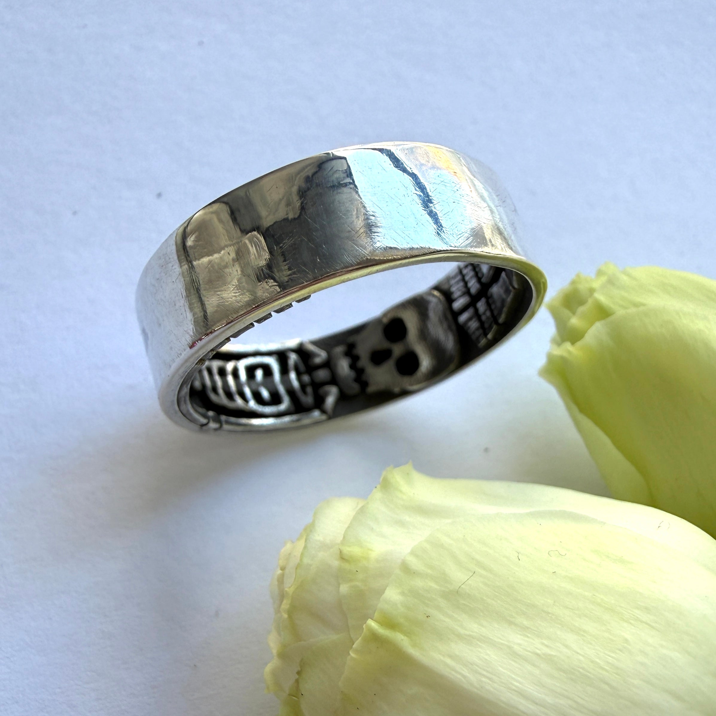JULY SALE - Memento Mori Ring - Size X 1/2 (12)