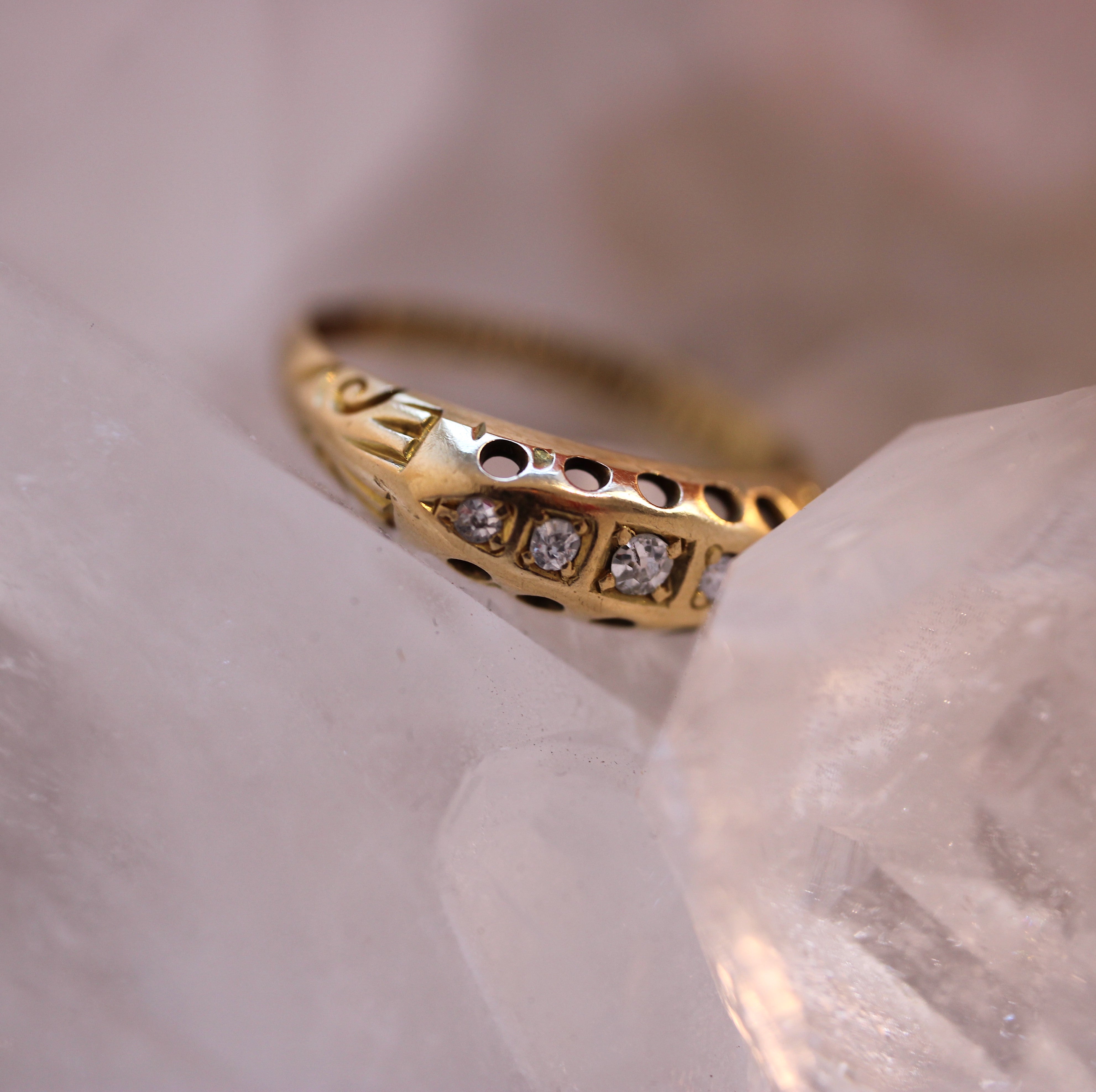 Vintage Bijoux - Antique 1919 Edwardian Diamond Ring - Britten Brothers