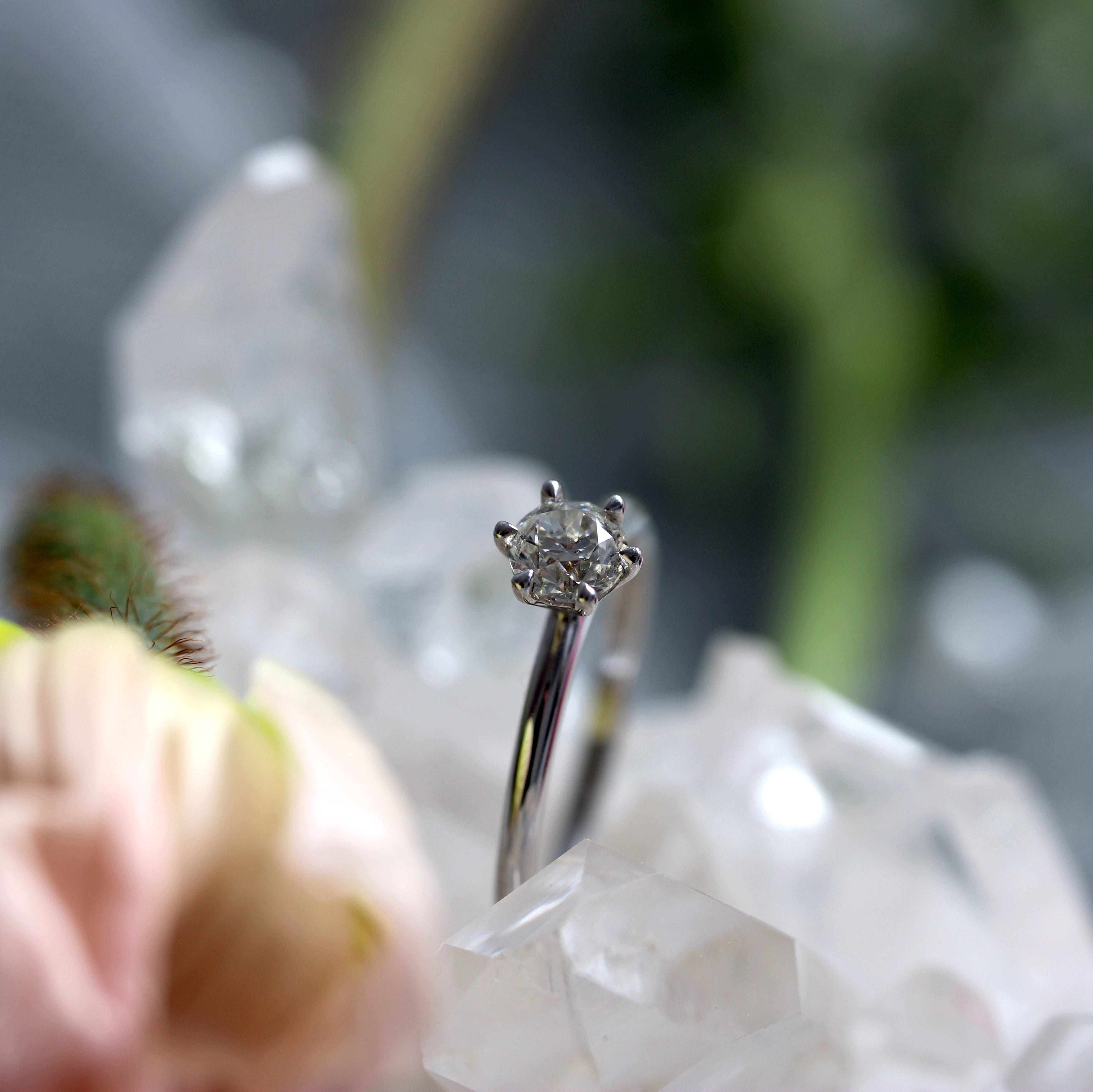 Dream Solitaire - GIA Natural Diamond - White Gold - Ready to Ship