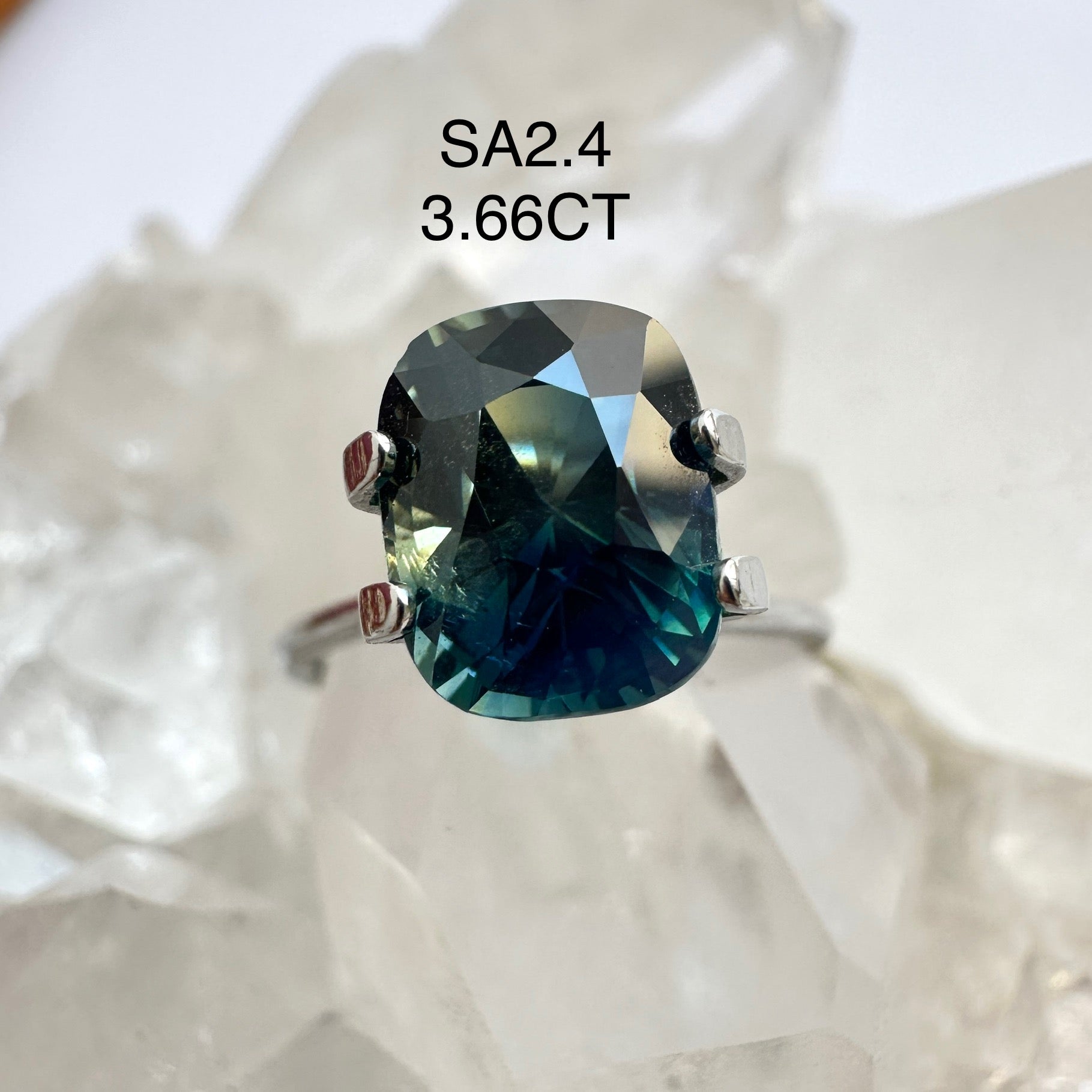 Partii sapphire cushion shaped