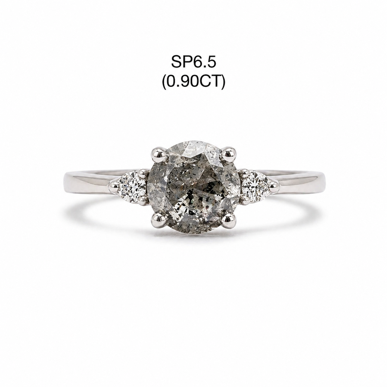 alternative bridal ring salt and pepper diamond Melbourne