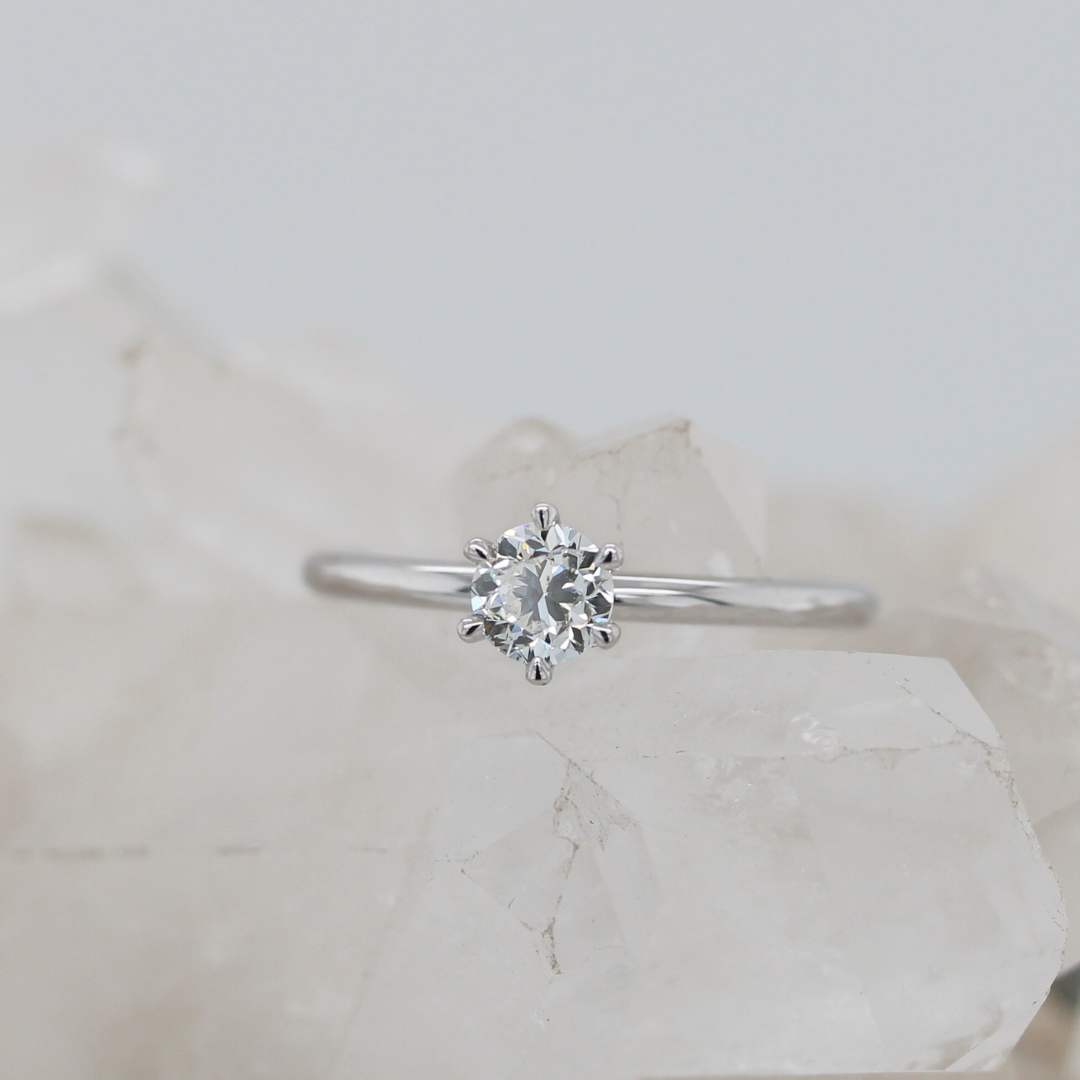 Dream Solitaire - GIA Natural Diamond - White Gold - Ready to Ship