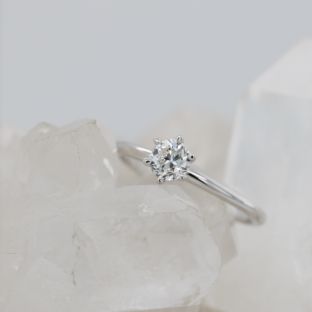 Dream Solitaire - GIA Natural Diamond - White Gold - Ready to Ship