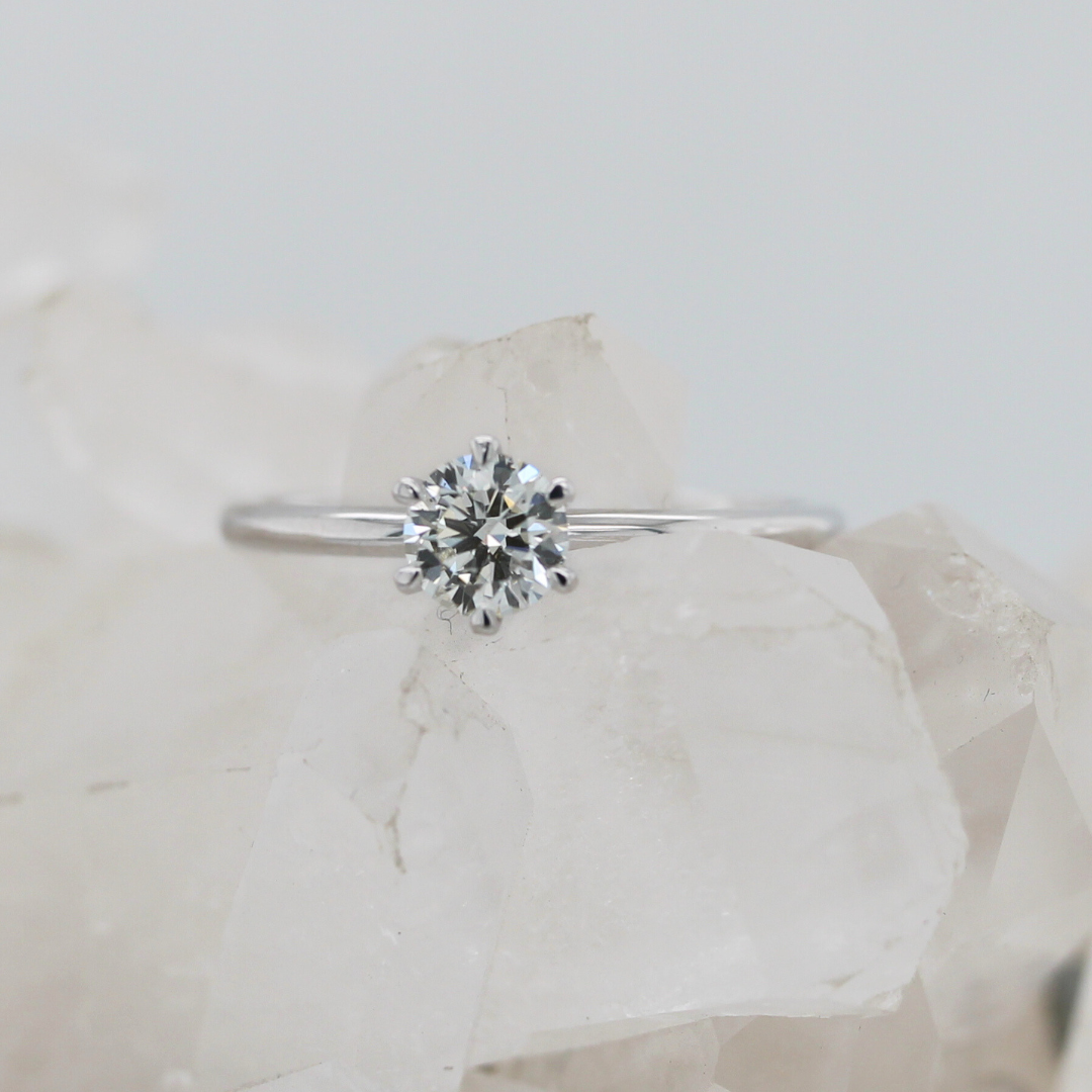 Dream Solitaire - Lab Grown Diamond - White Gold - Ready to Ship