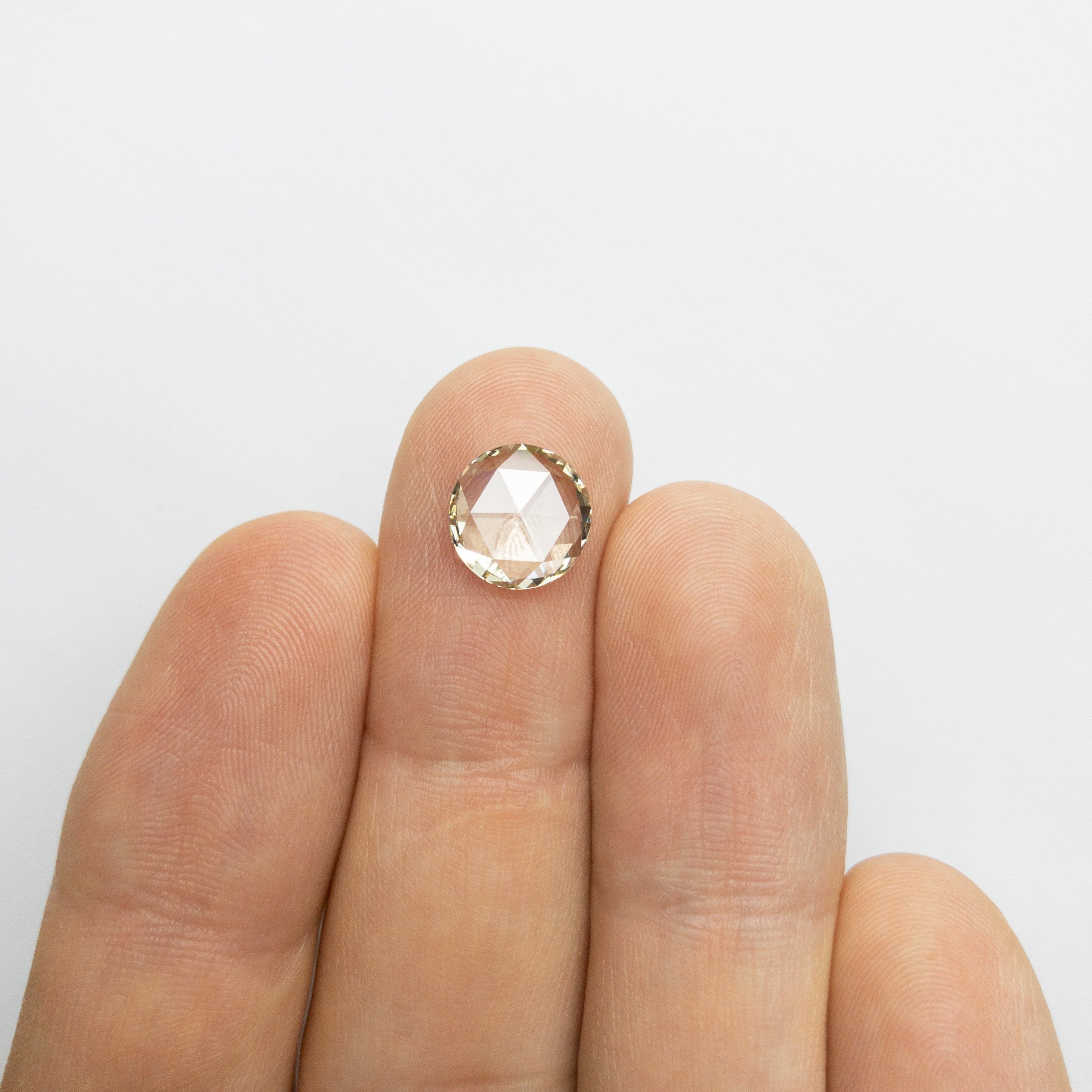 2.07ct 9.36x9.19x2.50mm SI1 Champagne Round Rosecut 18073-01