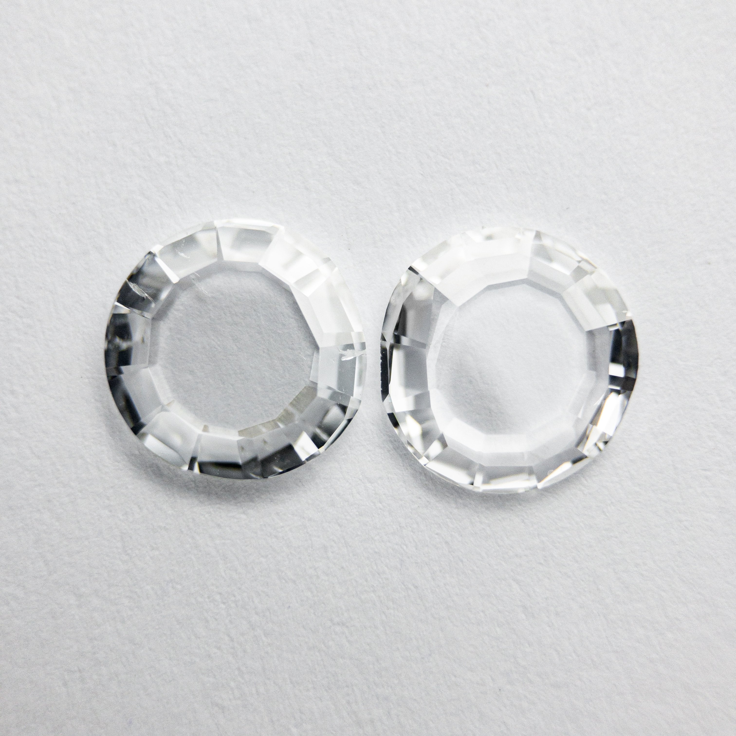 2pc 2.10cttw ~8.5mm VS2/SI1 D Round Portrait Cuts 18075-01