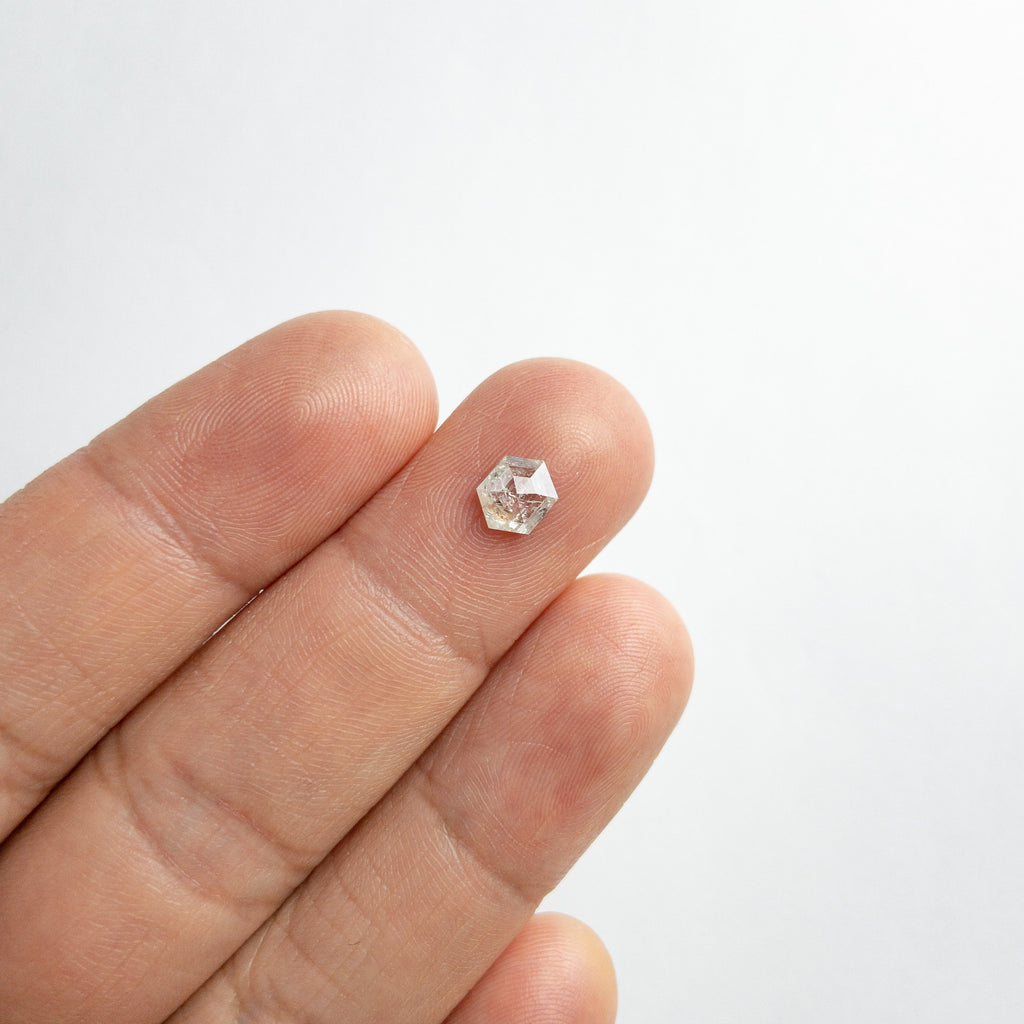0.74ct 6.95x5.54x2.34mm Hexagon Rosecut 18121-08