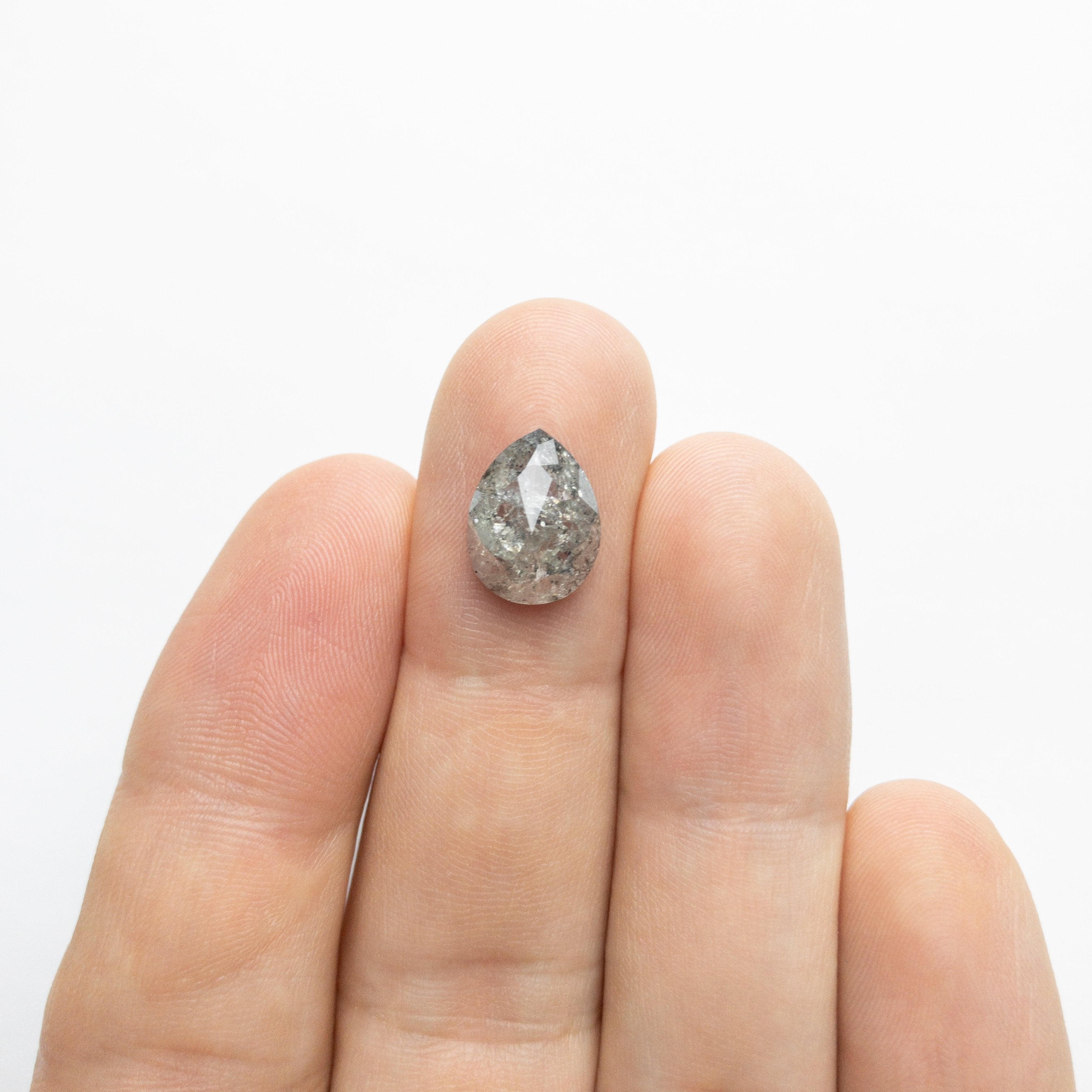 3.92ct 12.28x9.39x3.81mm Pear Rosecut 18175-01 hold d792