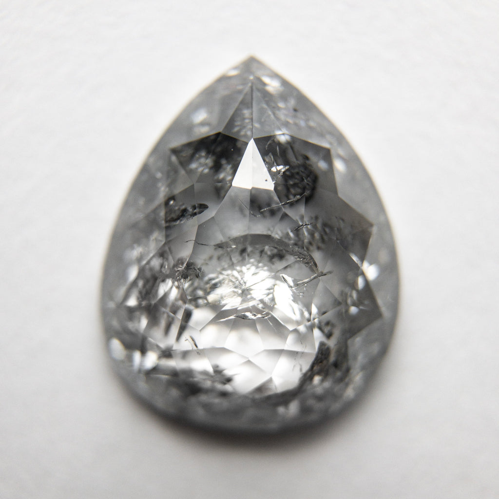 3.77ct 11.93x9.78x4.10mm Pear Rosecut 18211-01