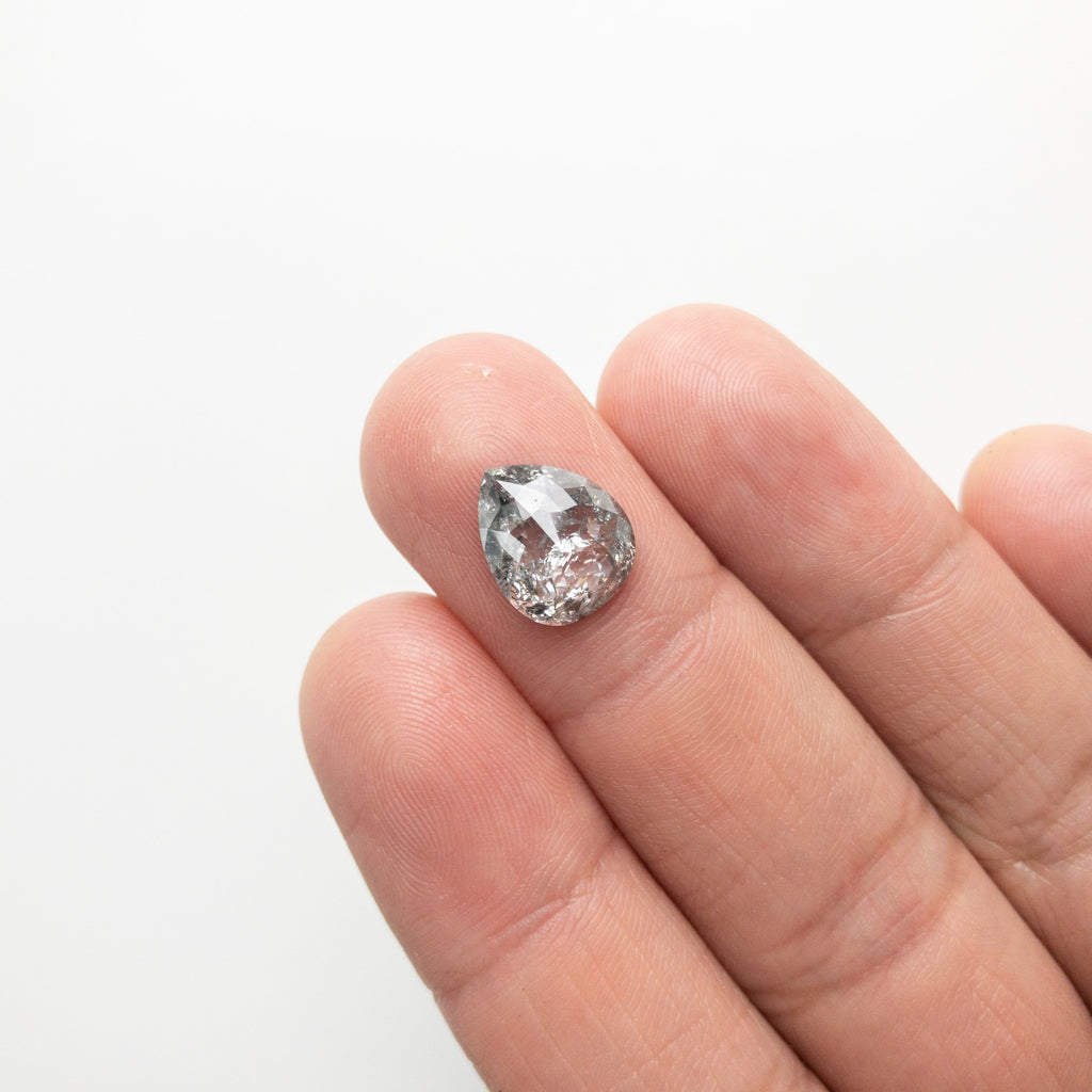 3.77ct 11.93x9.78x4.10mm Pear Rosecut 18211-01