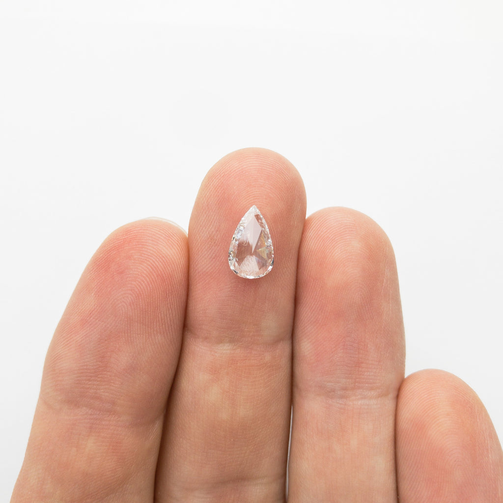 1.06ct 10.16x6.30x2.11mm SI1 F Pear Rosecut 18218-09 HOLD D1306 10/23/20