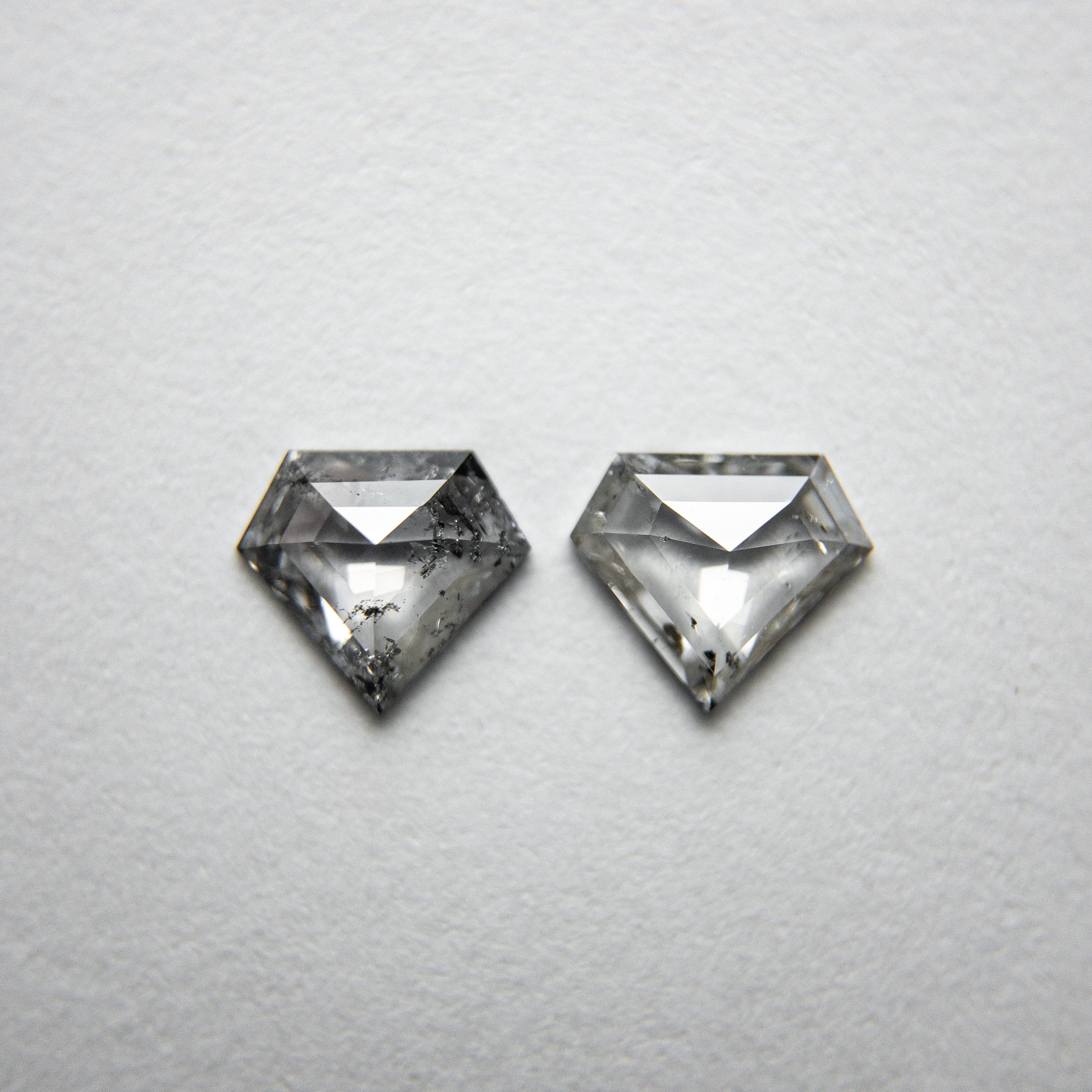 2pc 0.39cttw 4.37x5.06x1.31mm Shield Rosecut Matching Pair 18236-11