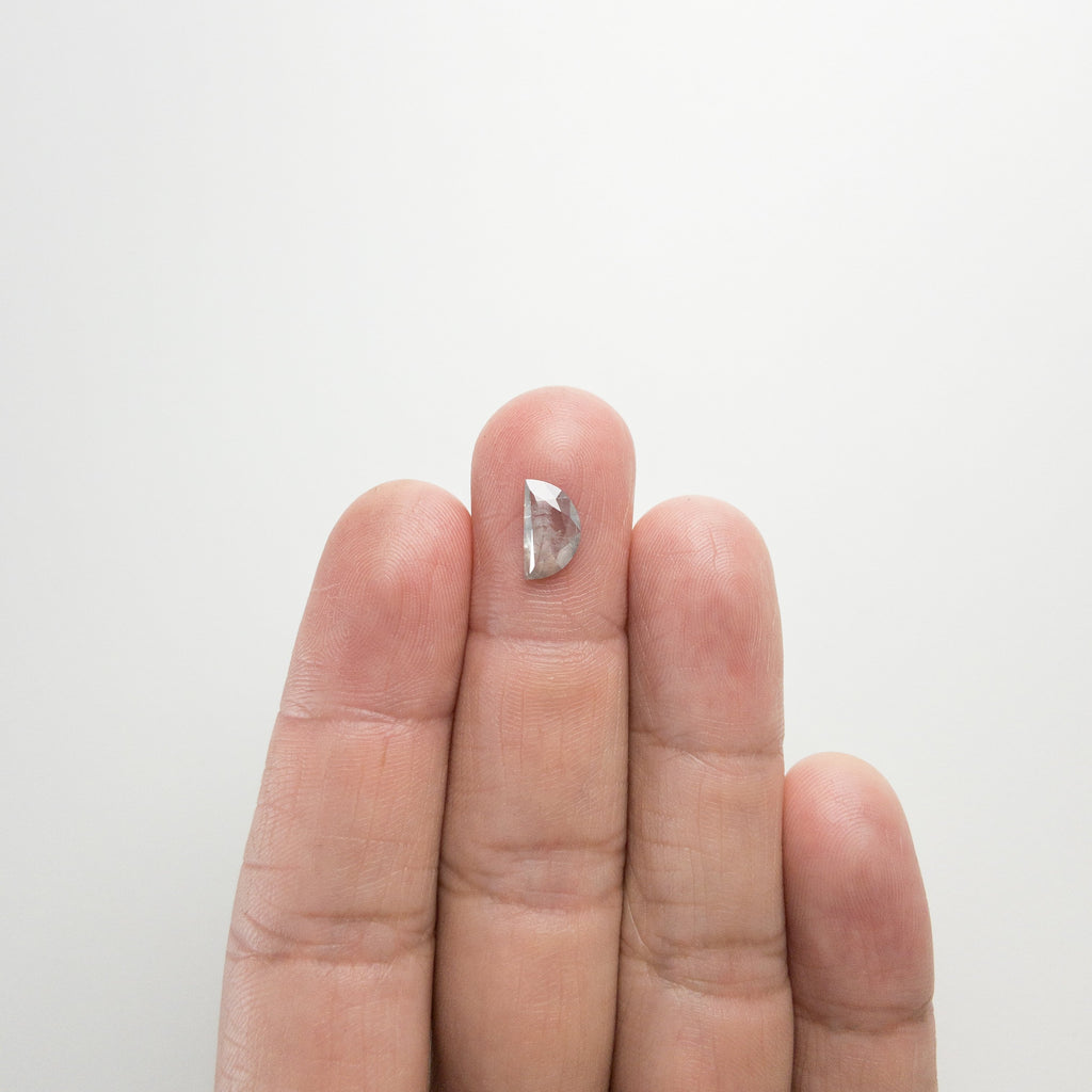 1.17ct 10.07x5.76x2.14mm Half Moon Rosecut 18292-11 hold D1425