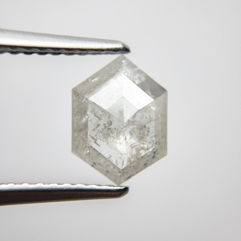 0.89ct 9.08x6.65x2.08mm Hexagon Rosecut 18386-11 hold D1681