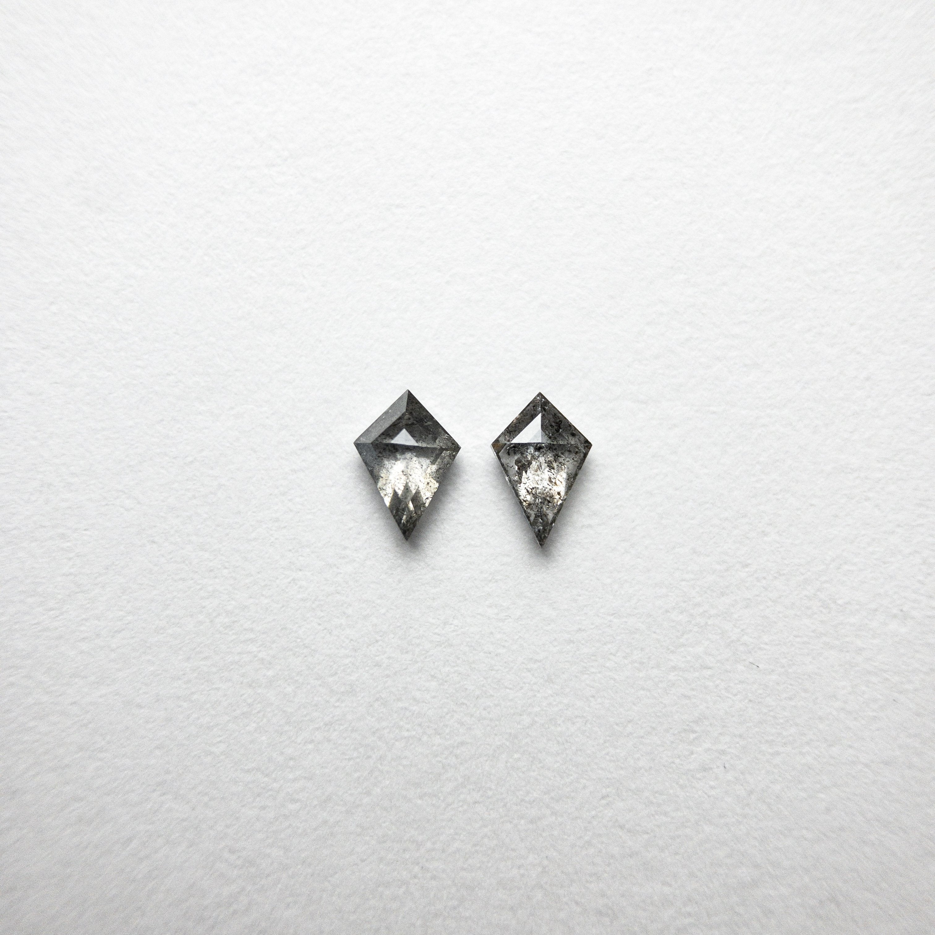 2pc 0.27cttw 4.62x3.28x1.63mm Kite Rosecut Matching Pair 18402-12