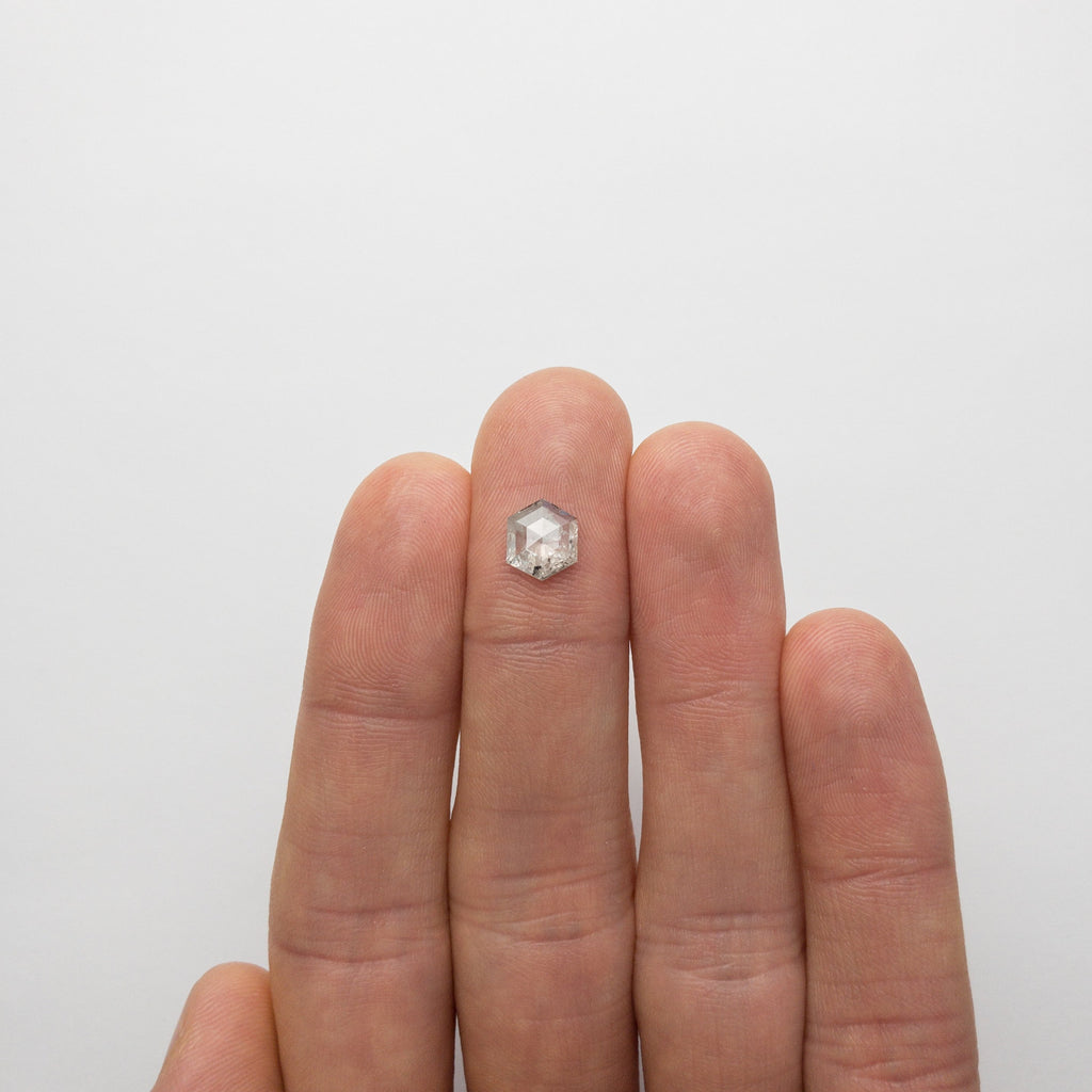 1.12ct 8.23x6.97x2.34mm Hexagon Rosecut 18491-05