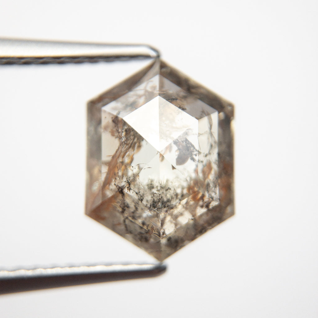 3.23ct 10.98x8.10x4.37mm Hexagon Rosecut 18523-26