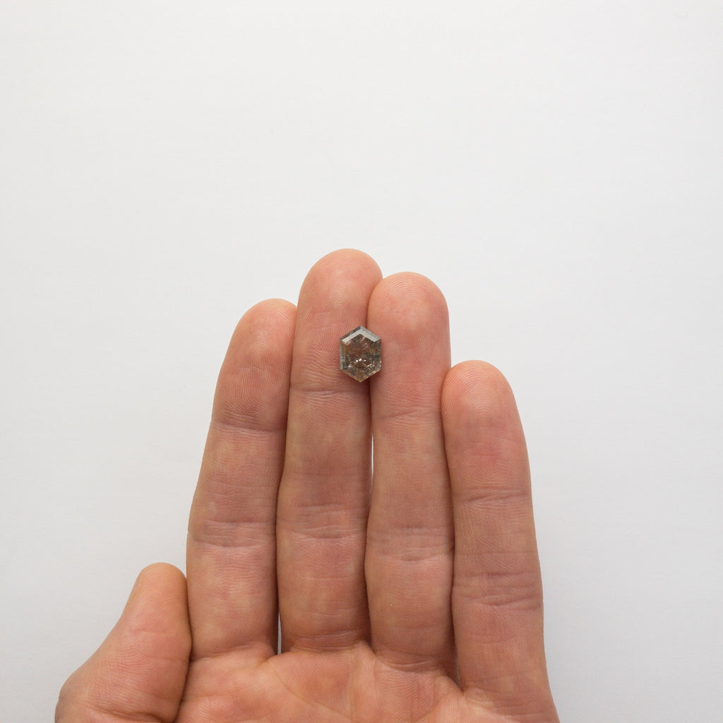 3.23ct 10.98x8.10x4.37mm Hexagon Rosecut 18523-26