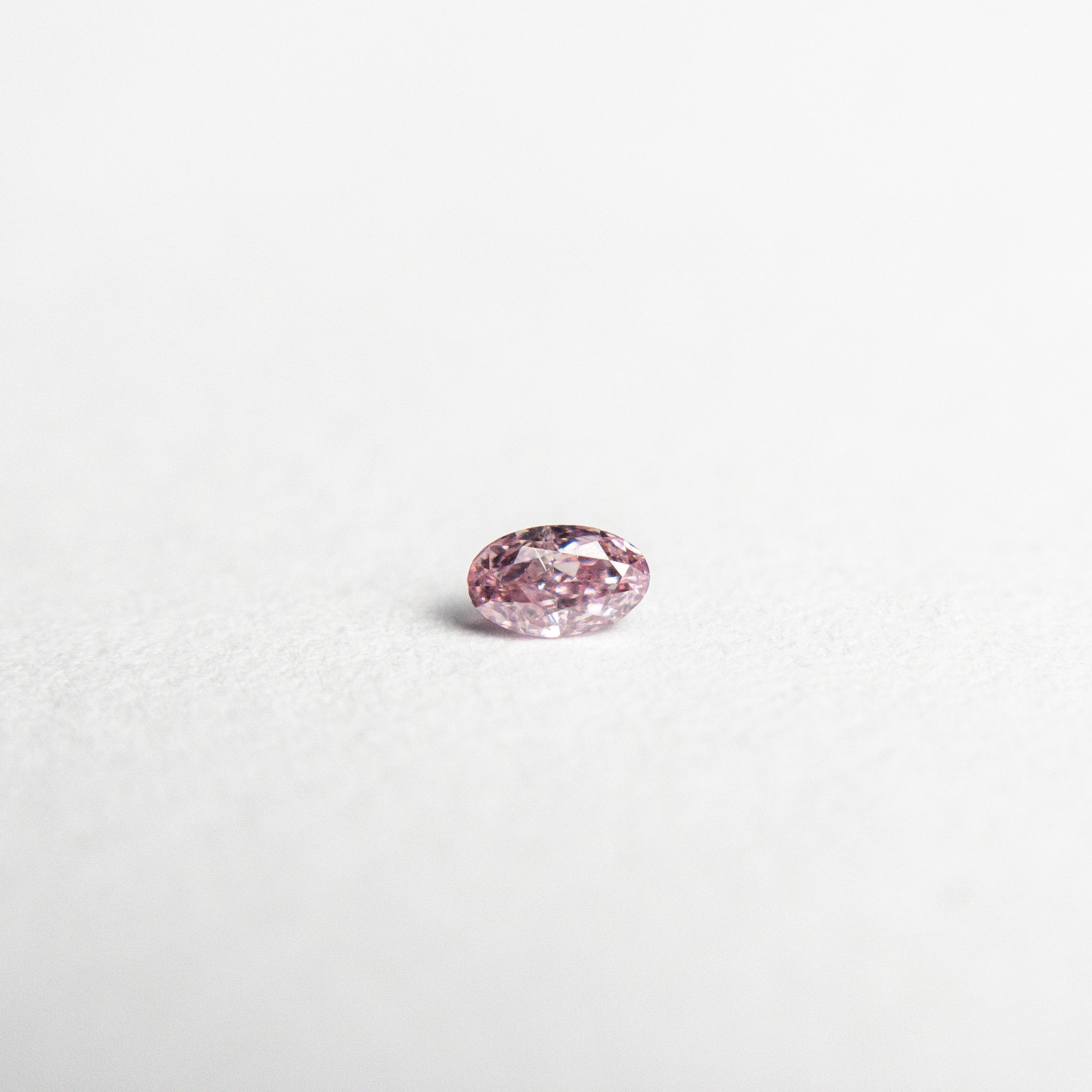 0.04ct 2.93x1.78x1.24mm Argyle Fancy Intense Purple Pink Oval Brilliant 18680-08