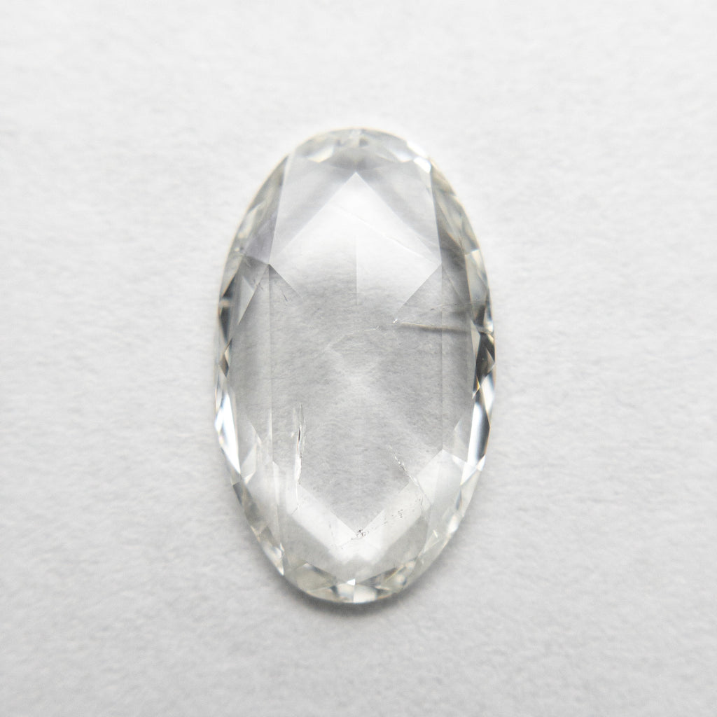 1.56ct 12.31x7.27x1.75 I1 H White Oval Rosecut 18693-01