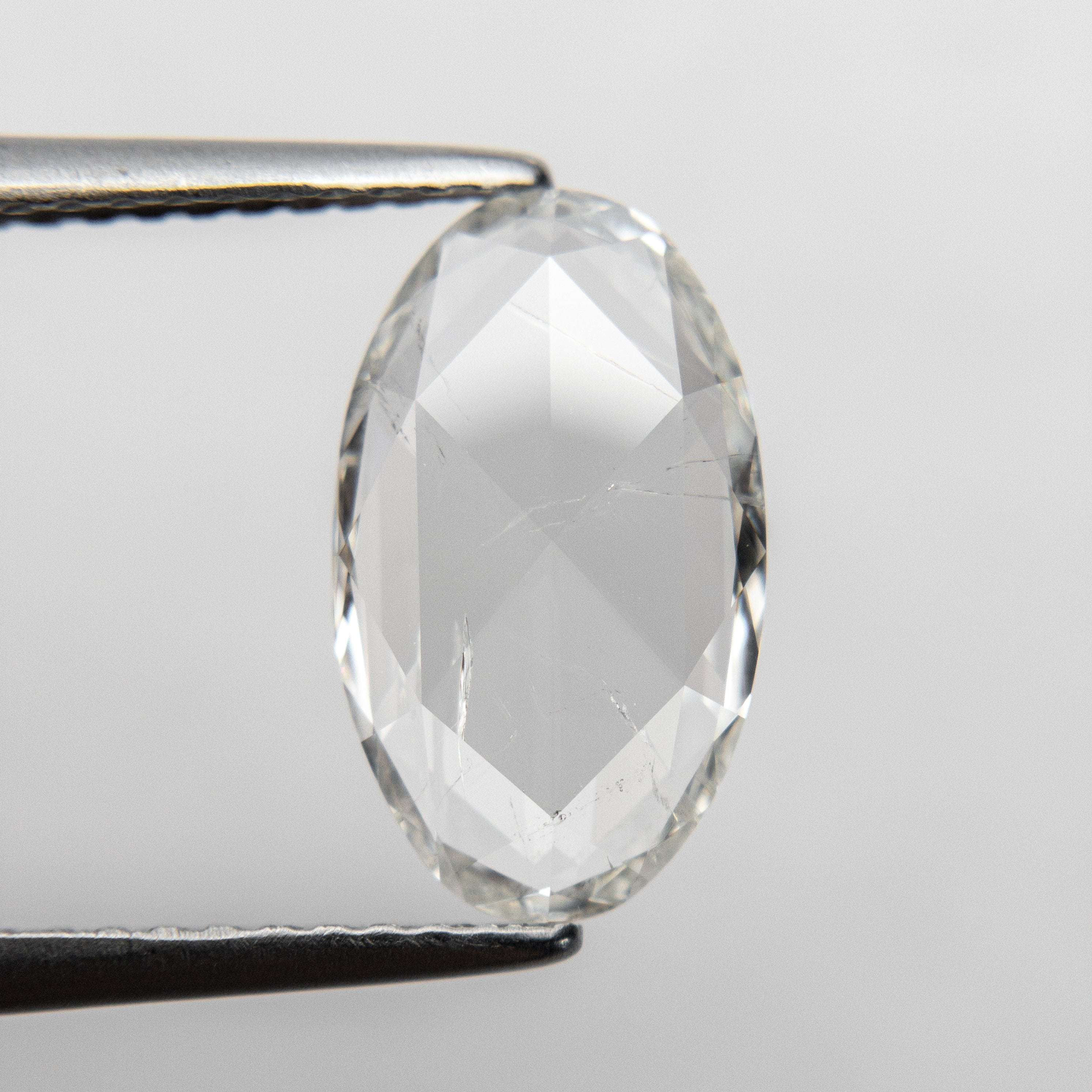 1.56ct 12.31x7.27x1.75 I1 H White Oval Rosecut 18693-01