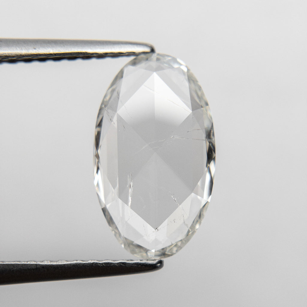 1.56ct 12.31x7.27x1.75 I1 H White Oval Rosecut 18693-01