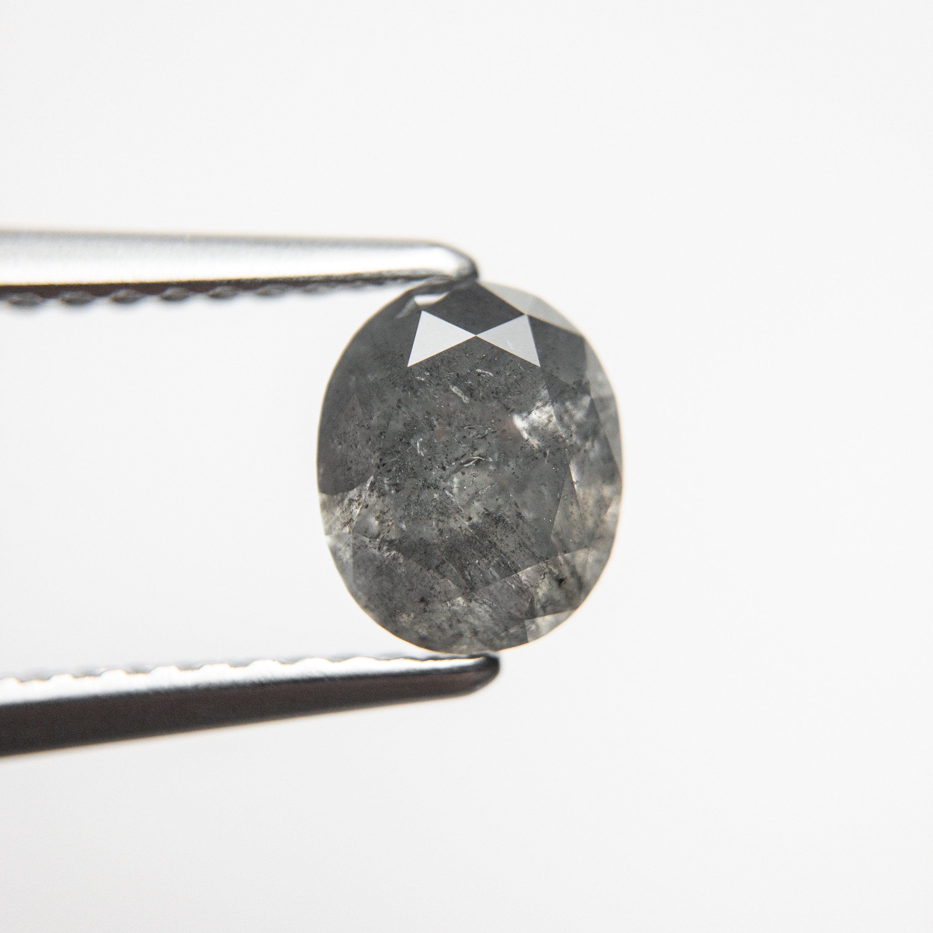 1.16ct 6.94x5.73x3.77mm Salt and Pepper Oval Brilliant 18792-02