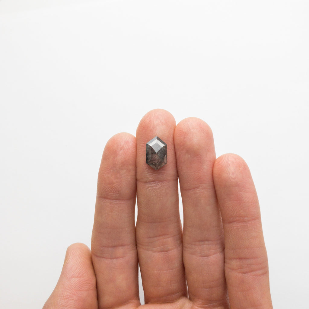 3.59ct 13.41x8.14x3.52mm Hexagon Rosecut 18818-01