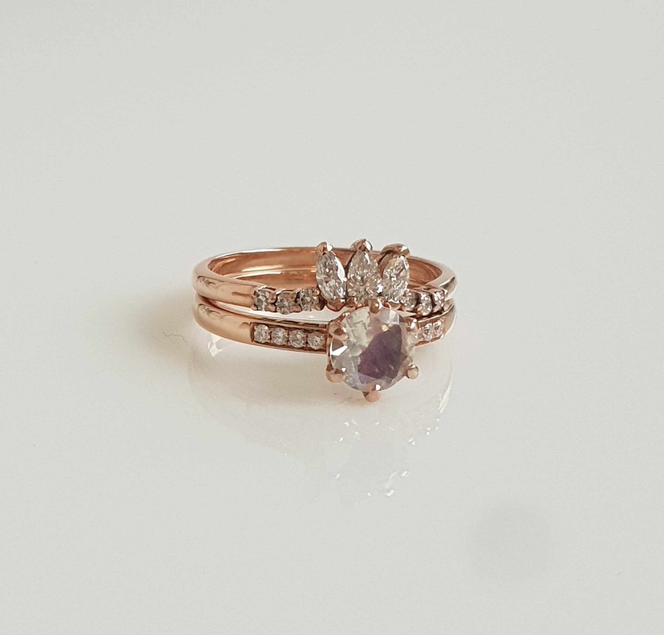 Queen Stacker - 10CT Rose Gold - Ready to Ship