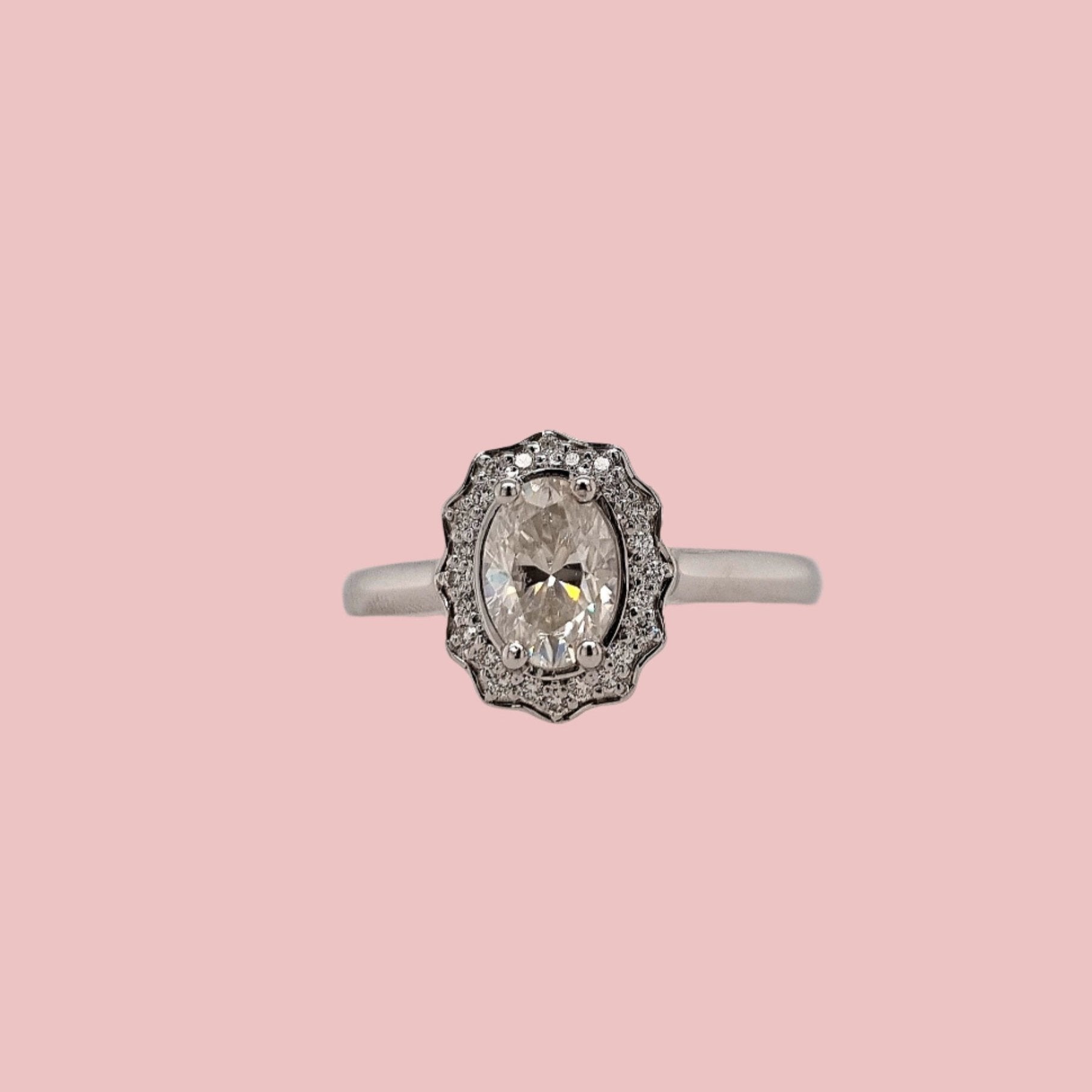 Indigo Halo Ring