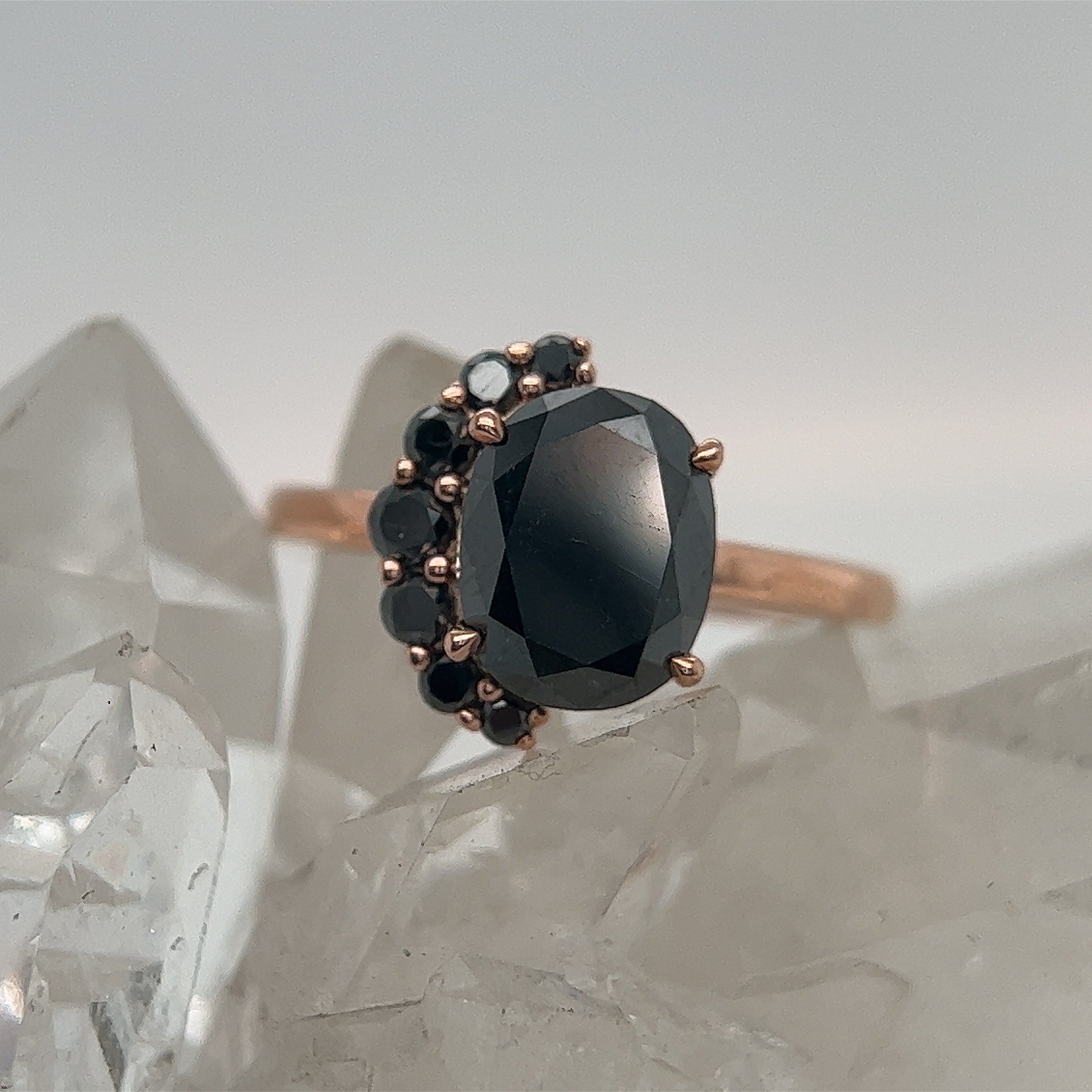 Joan - Black Diamond - Rose Gold - Ready to Ship