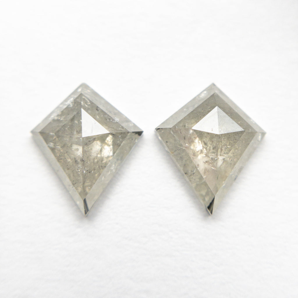 1.86cttw 2pc 8.15x6.85x2.82mm 8.12x6.82x2.75mm Kite Rosecut Matching Pair 20951-04