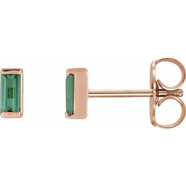 Tourmaline Bar Studs