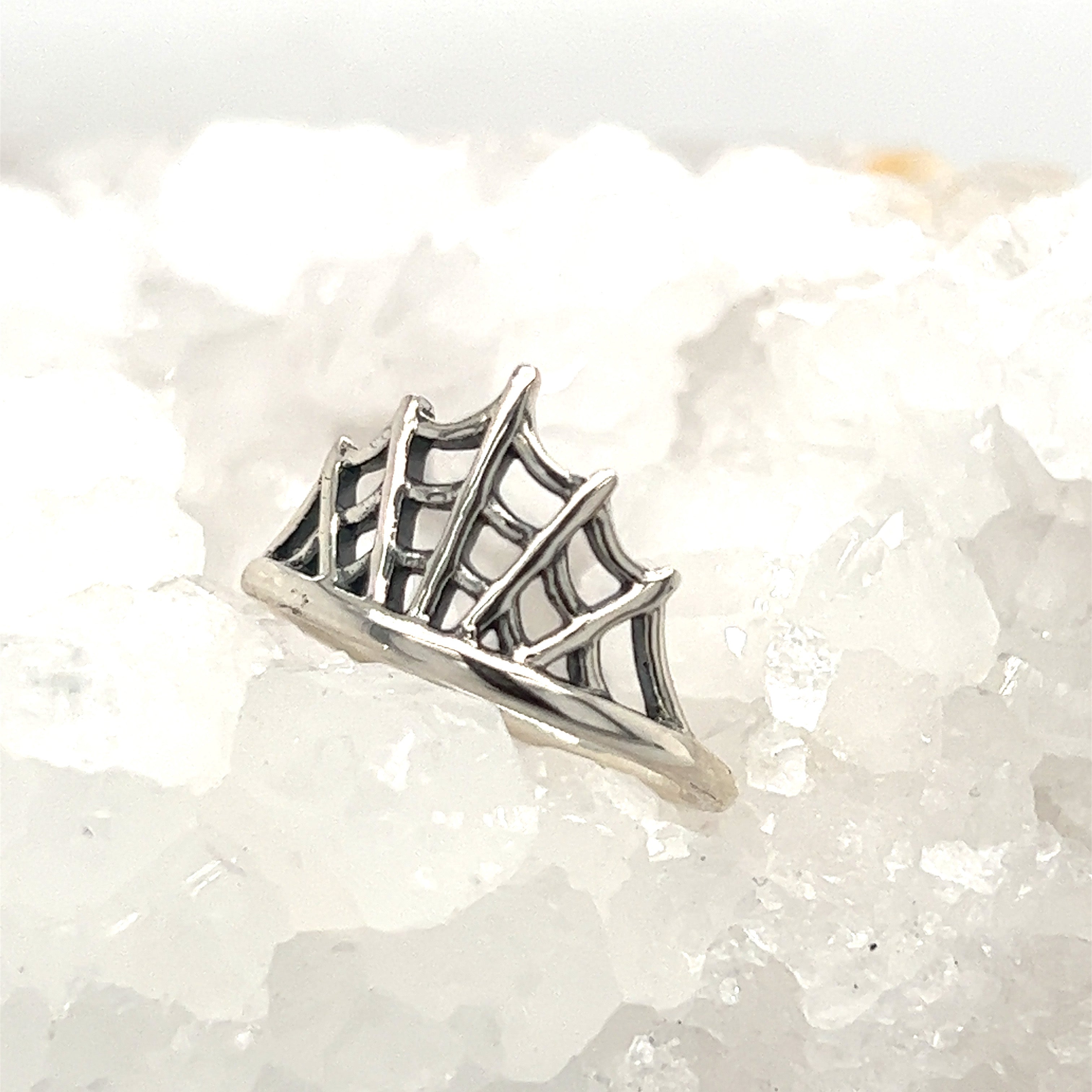 Web Ring - Sterling Silver - Ready to Ship