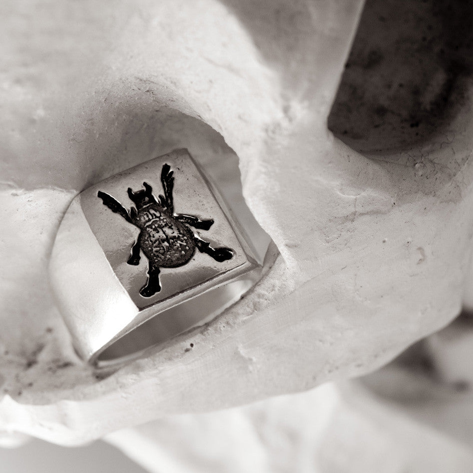 Scarab Russian Tattoo Signet - Ready to Ship