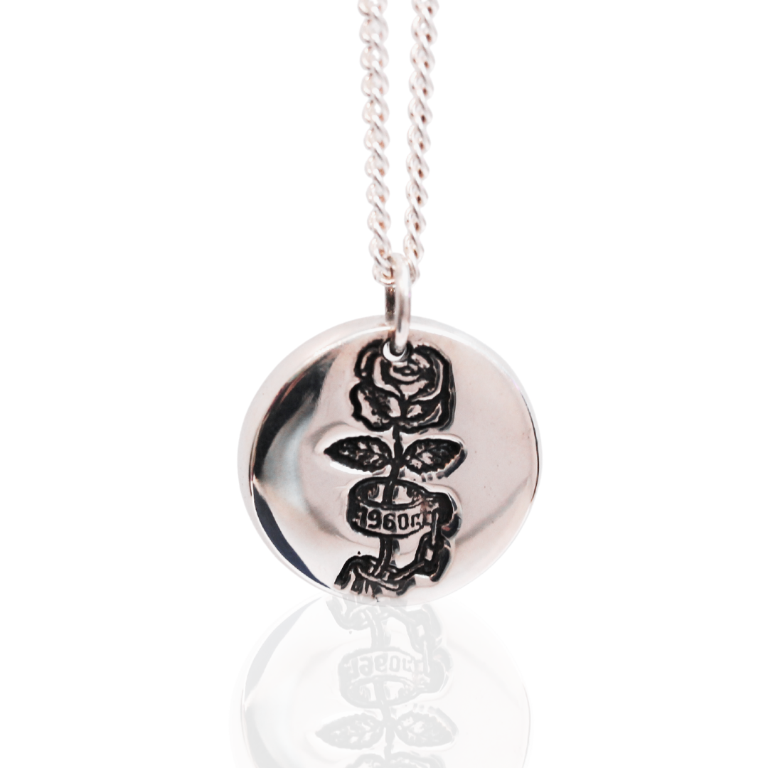 Rose Russian Tattoo Pendant