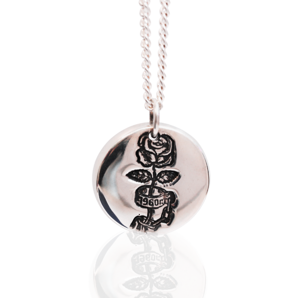 Rose Russian Tattoo Pendant - Ready to Ship