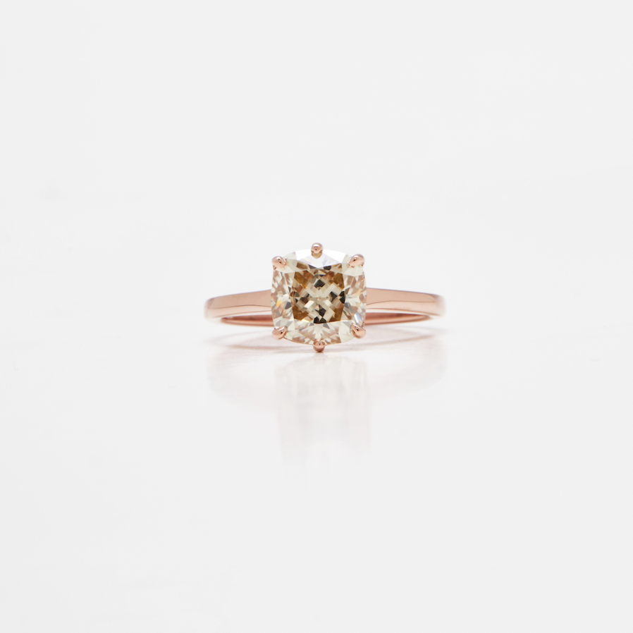 Floating Solitaire Series - Cushion Cut
