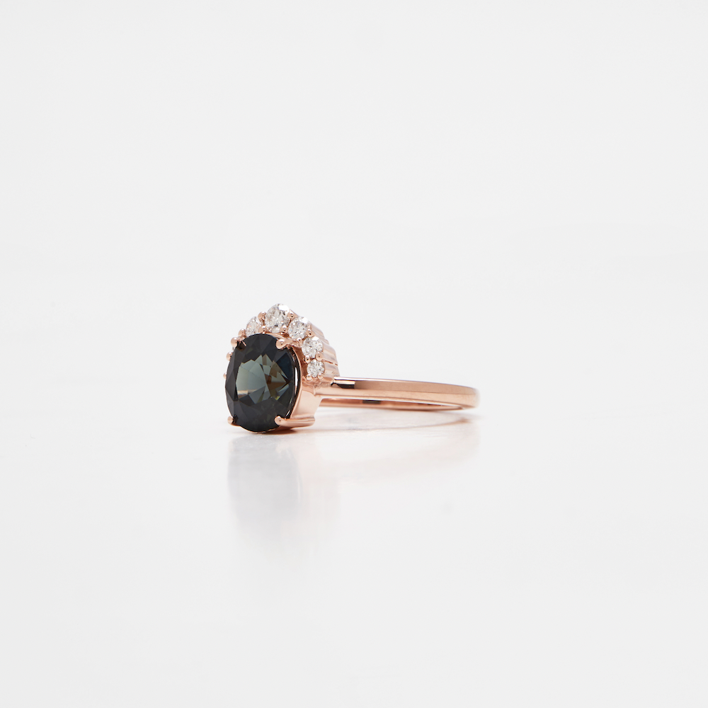 Celestial Ring - 2.2ct Madagascan Sapphire - Rose Gold - Ready to Ship