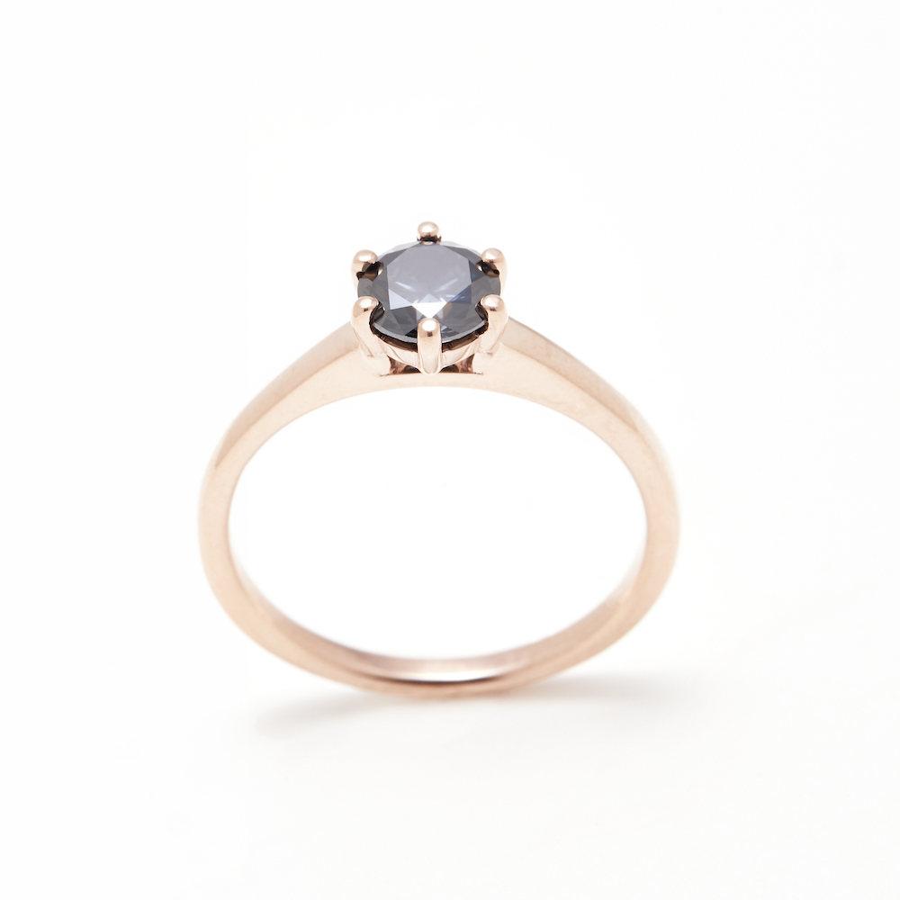Floating Solitaire Series - Round - Rose Gold - Ready to Ship
