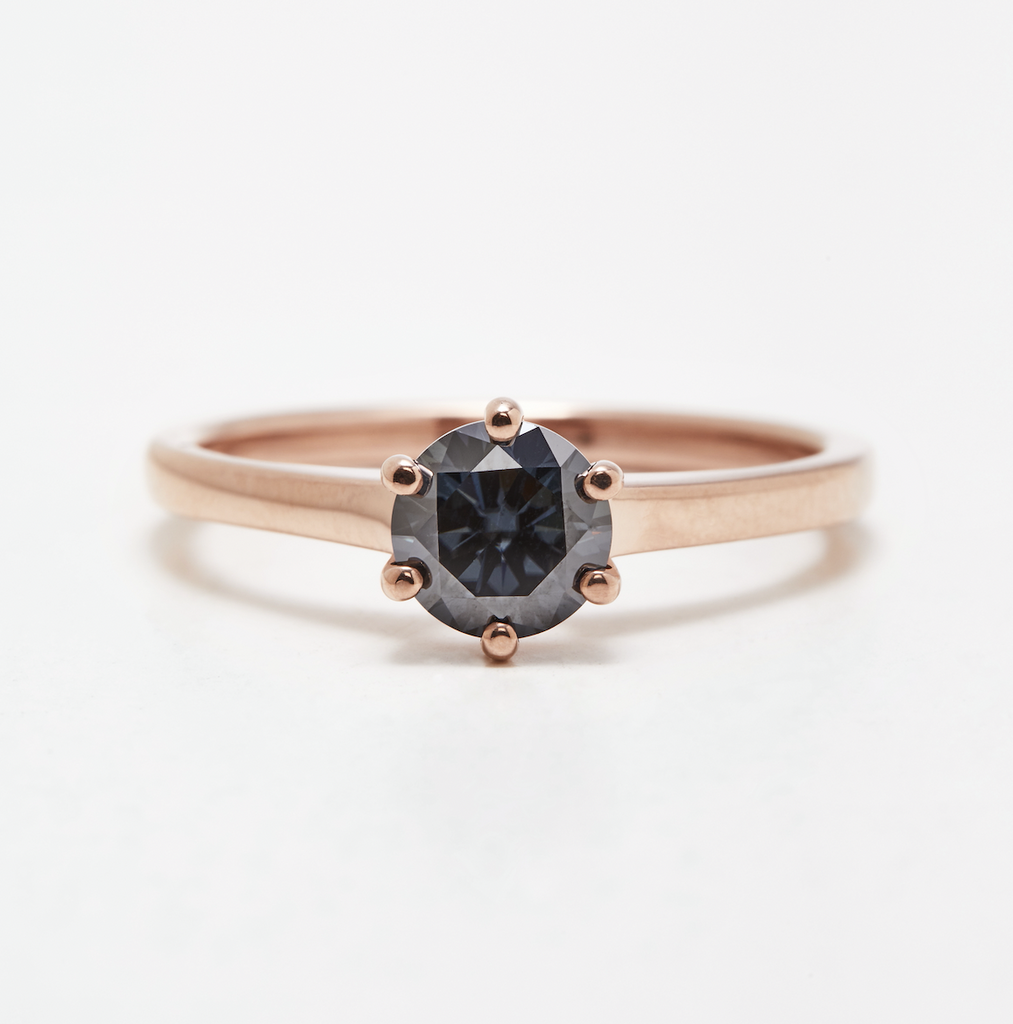 Floating Solitaire Series - Round - Rose Gold - Ready to Ship