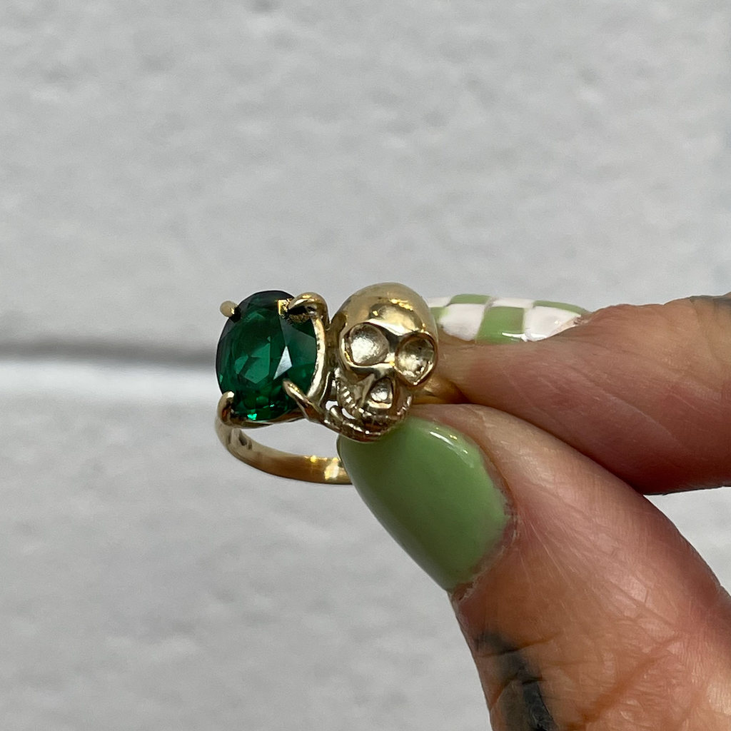 The Bitter End Ring - Imitation Emerald - Ready to Ship