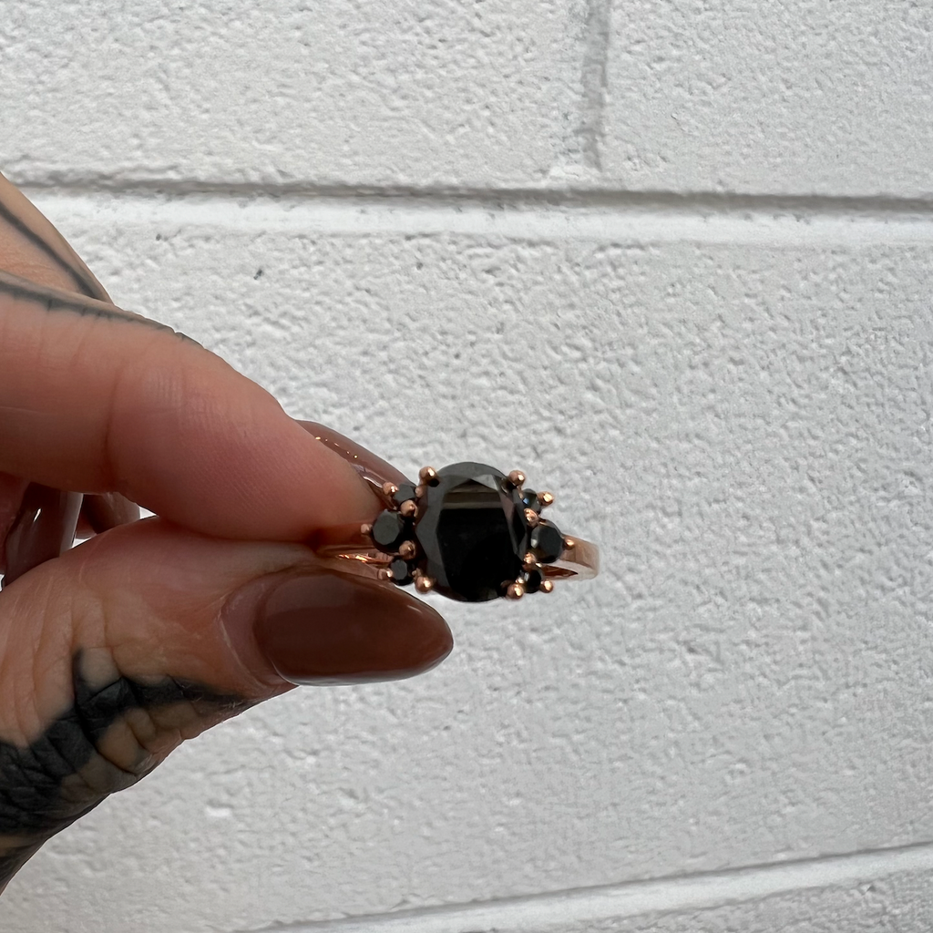 Ellipse Cleo - Black Diamond - Rose Gold - Ready to Ship