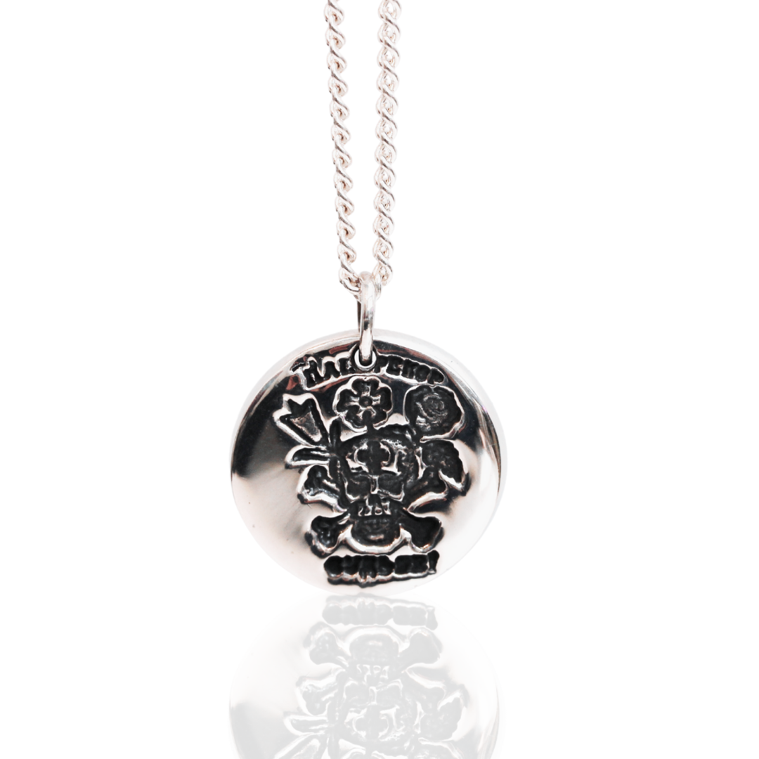 Skull + Roses Pendant