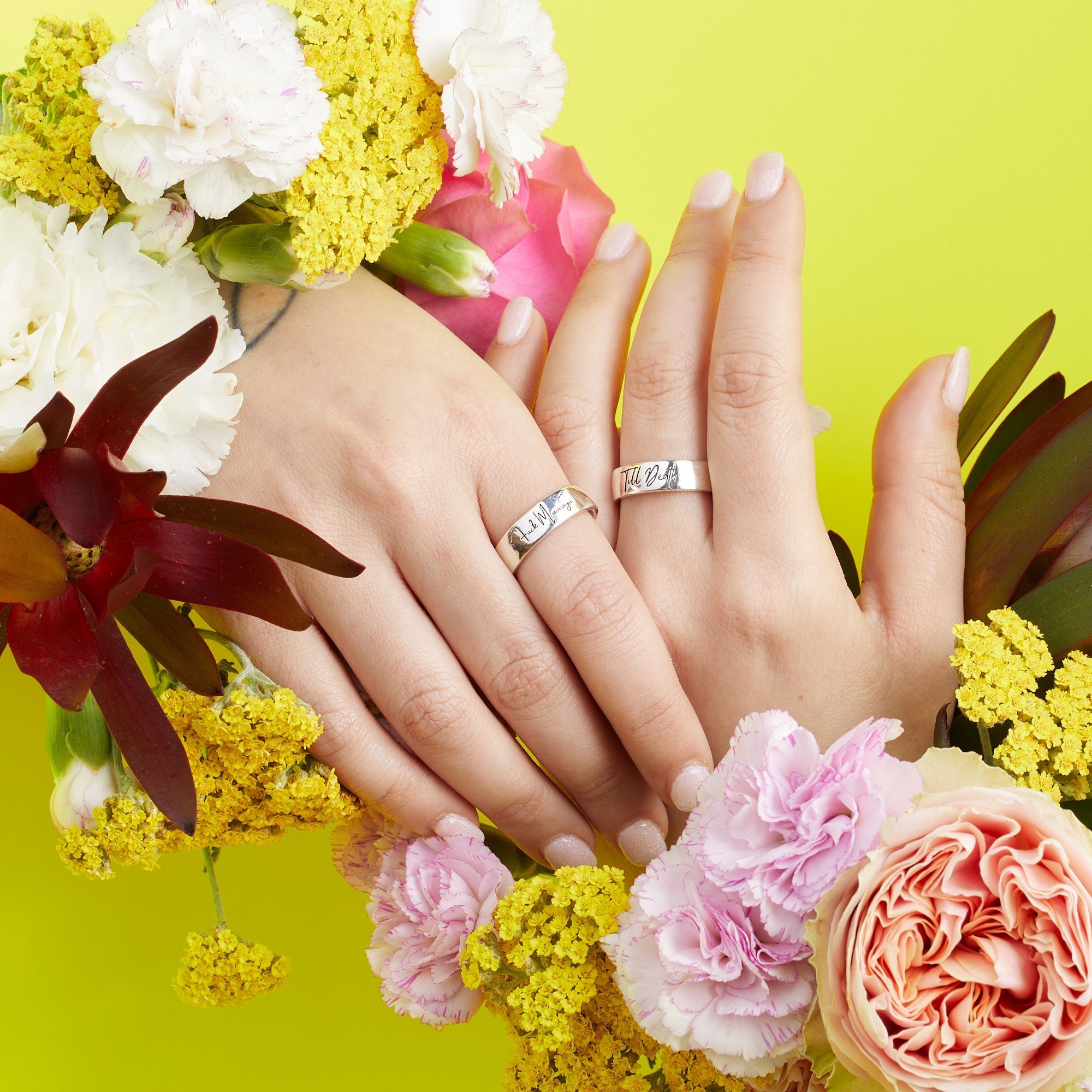 Till Death engraved band