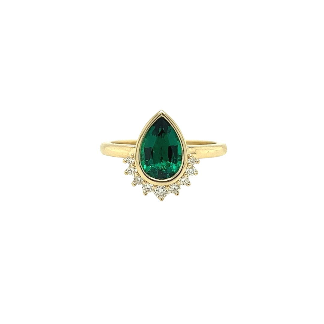 Ivory Ring - Lab Grown Emerald - Ready to Ship